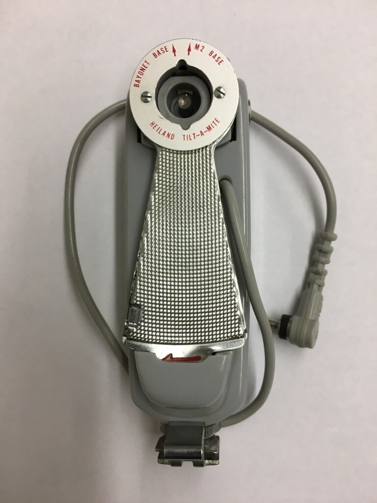 Heiland Tilt-A-Mite Folding Fan Flash Original & Adjustable L Bracket