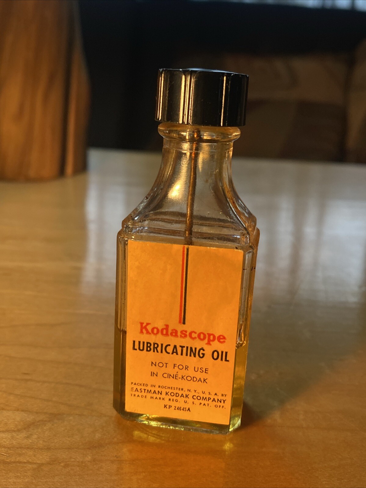 Vintage Kodascope Lubricating Oil. Eastman Kodak Co. N.Y.