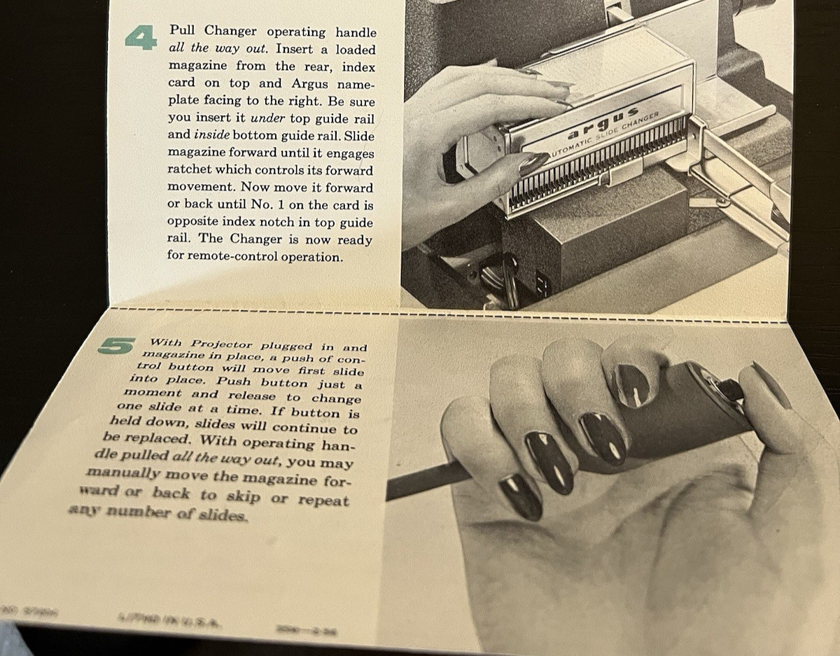 Argus Projectors III & V Series & Remote-Control Power Unit -Operation Booklets