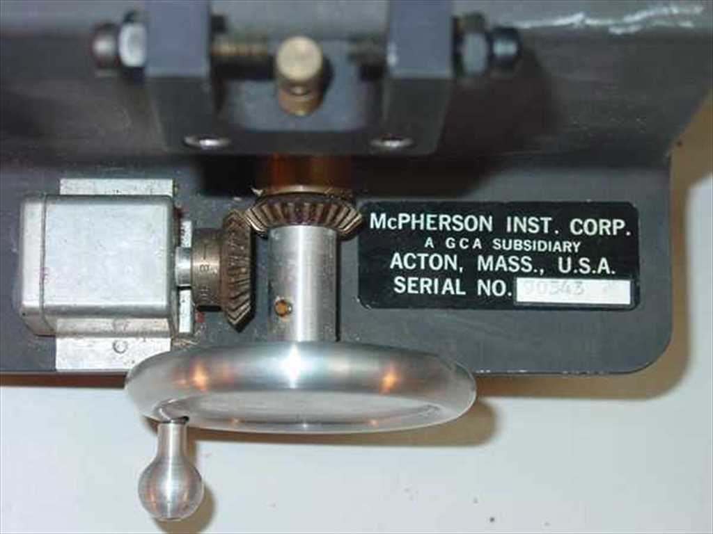 McPherson GCA Film Head Assembly with Mechanical Counter Optical Instrument