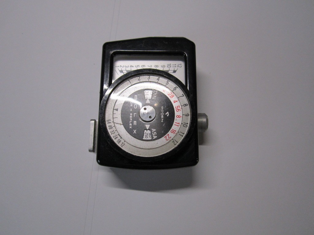 GOSSEN EXPOSURE LIGHT METER + NEW BATTERY for BOLEX 16MM MOVIE CAMERA WORKING #3