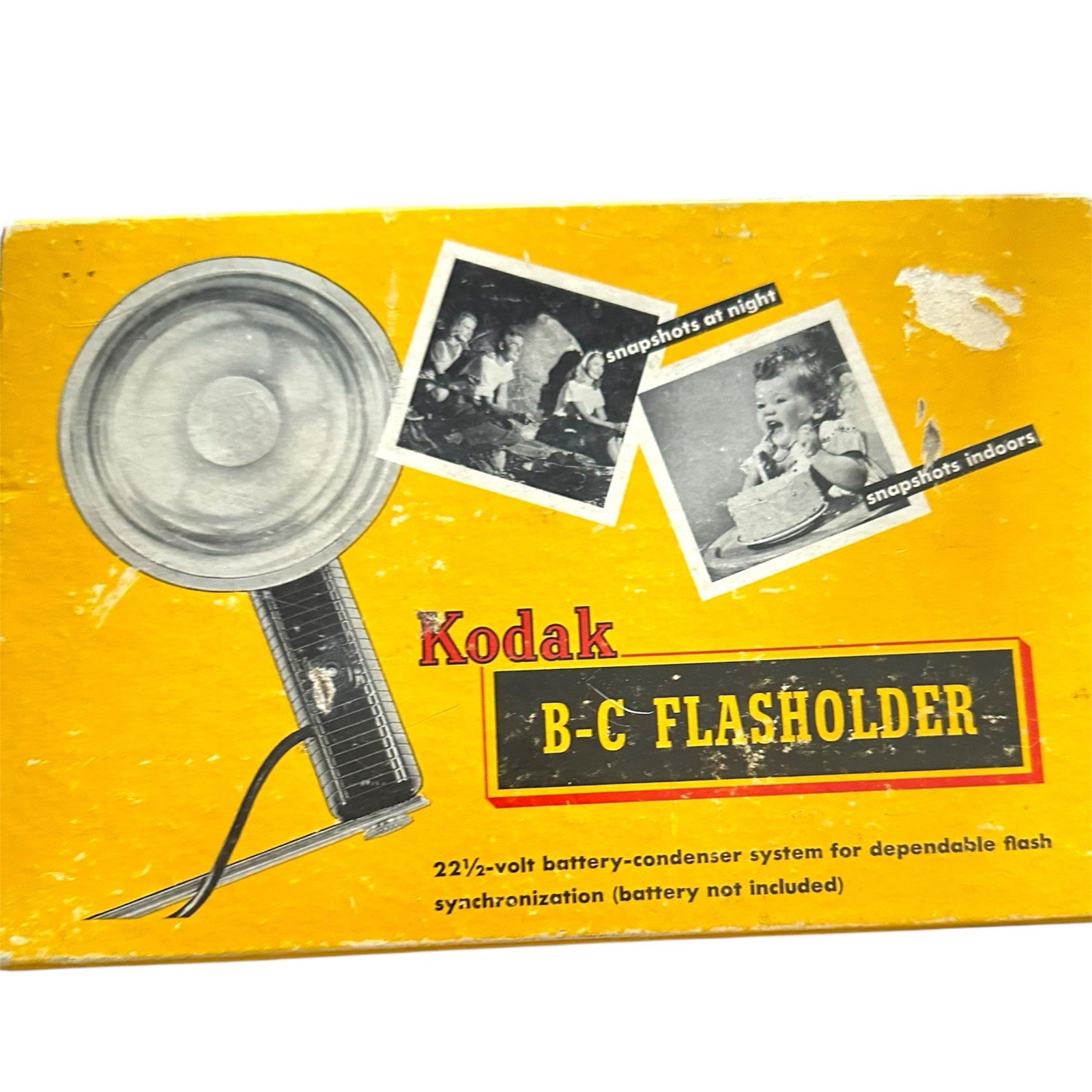 VTG Kodak BC Flasholder LUMACLAD REFLECTOR CLIP-ON FLASHGUARD NO. 93F. With Box