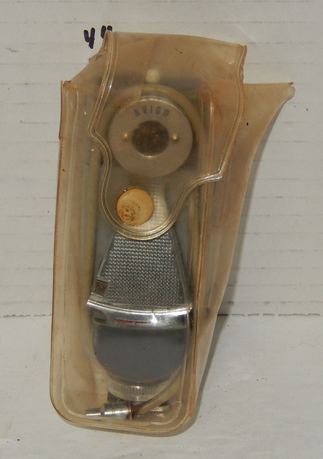 Vintage Avigo Crown Pocket Fan Flash Gun Tilting Head and Cable