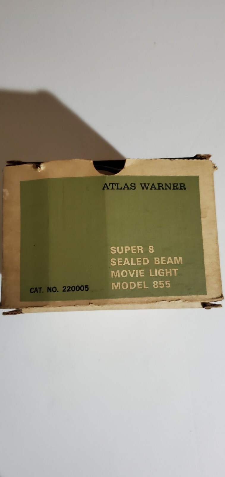 Vintage Atlas Warner Super 8 Sealed Beam Movie Light-Model# 855 In Box