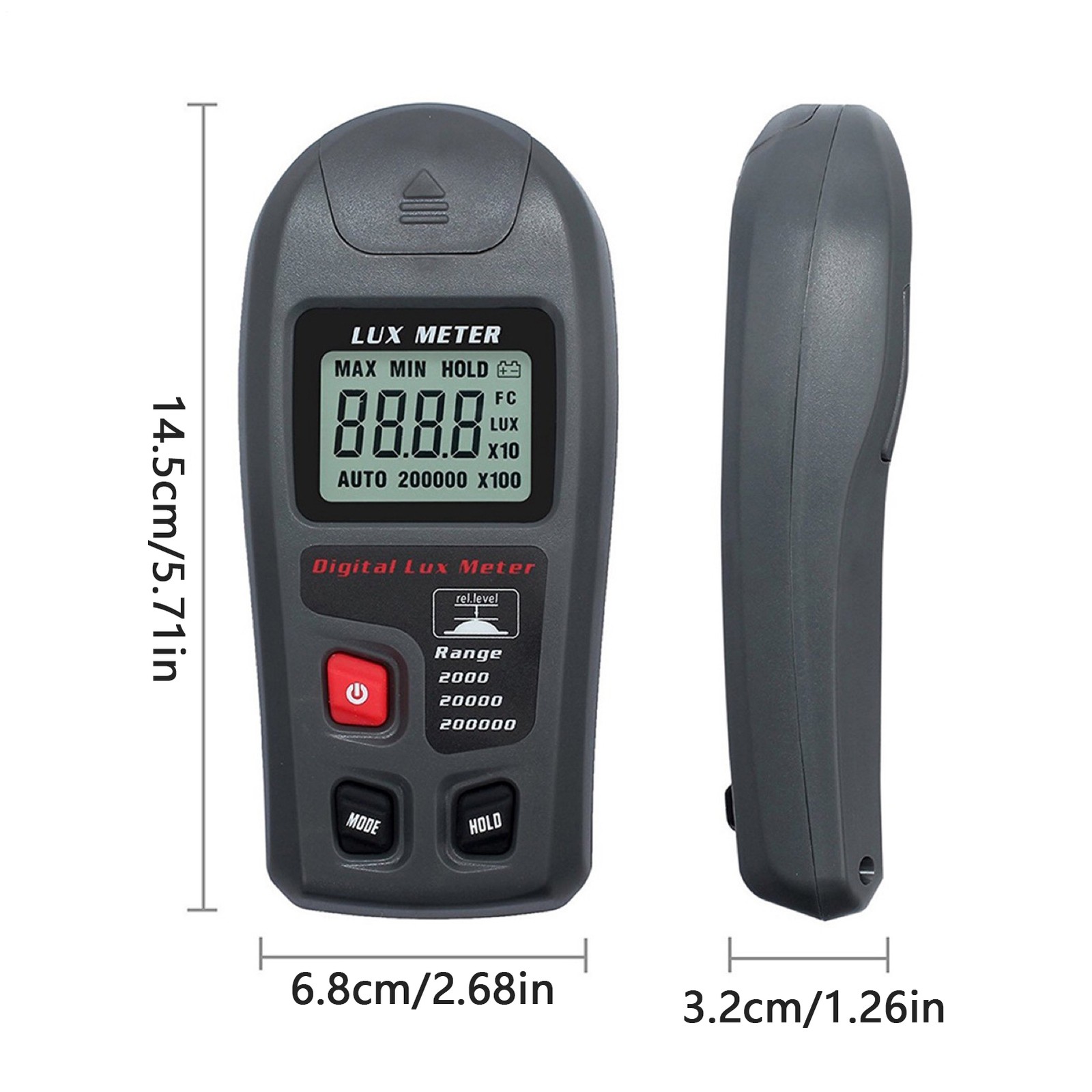 Light Meter For Photography Grow Plants Digital LCD Screen Camera Light Meter