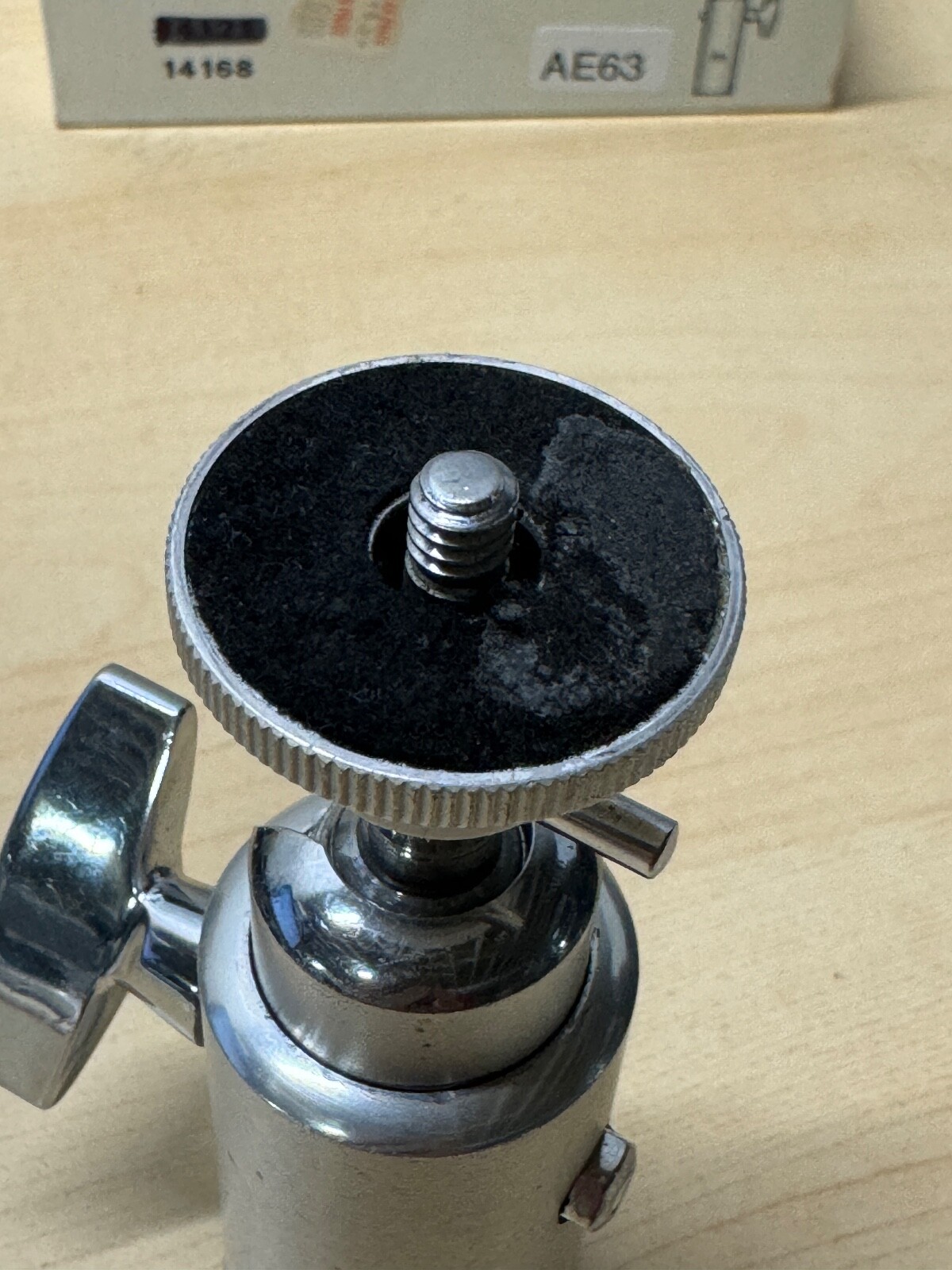 Leica 14168 Ball Head Tripod Mount in Box, Leitz Wetzler Germany (AE63)