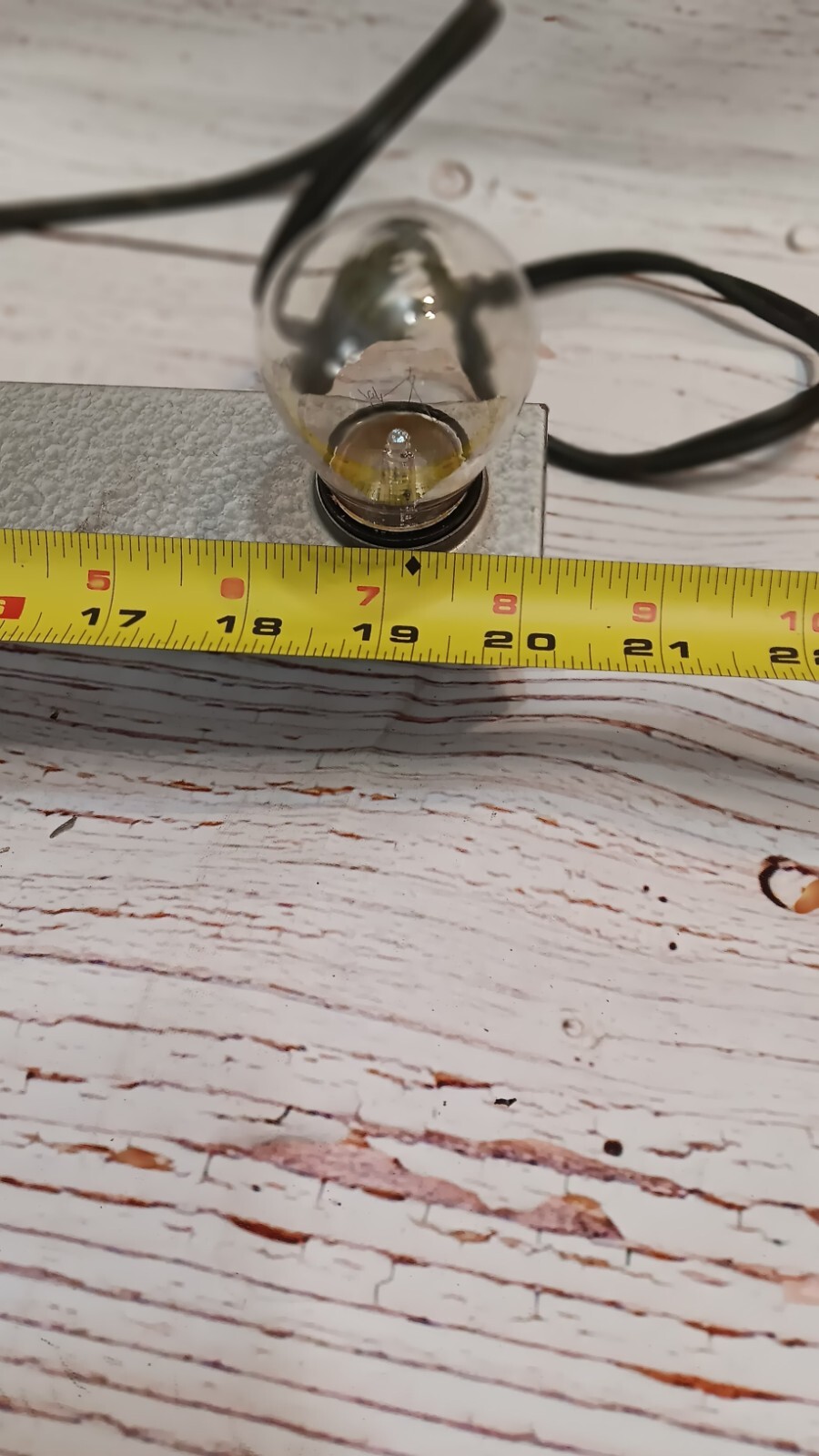 Vintage 4 Bulb Crystal Brite Lite Movie Light Bar