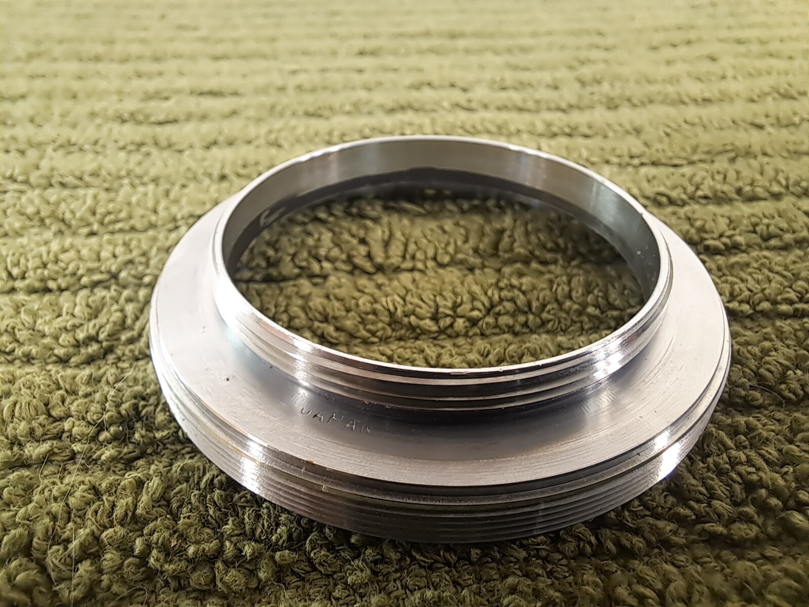 Vintage Silver Metal Lens Filter Adapter Ring 42mm to Series 7 VII Male Threads