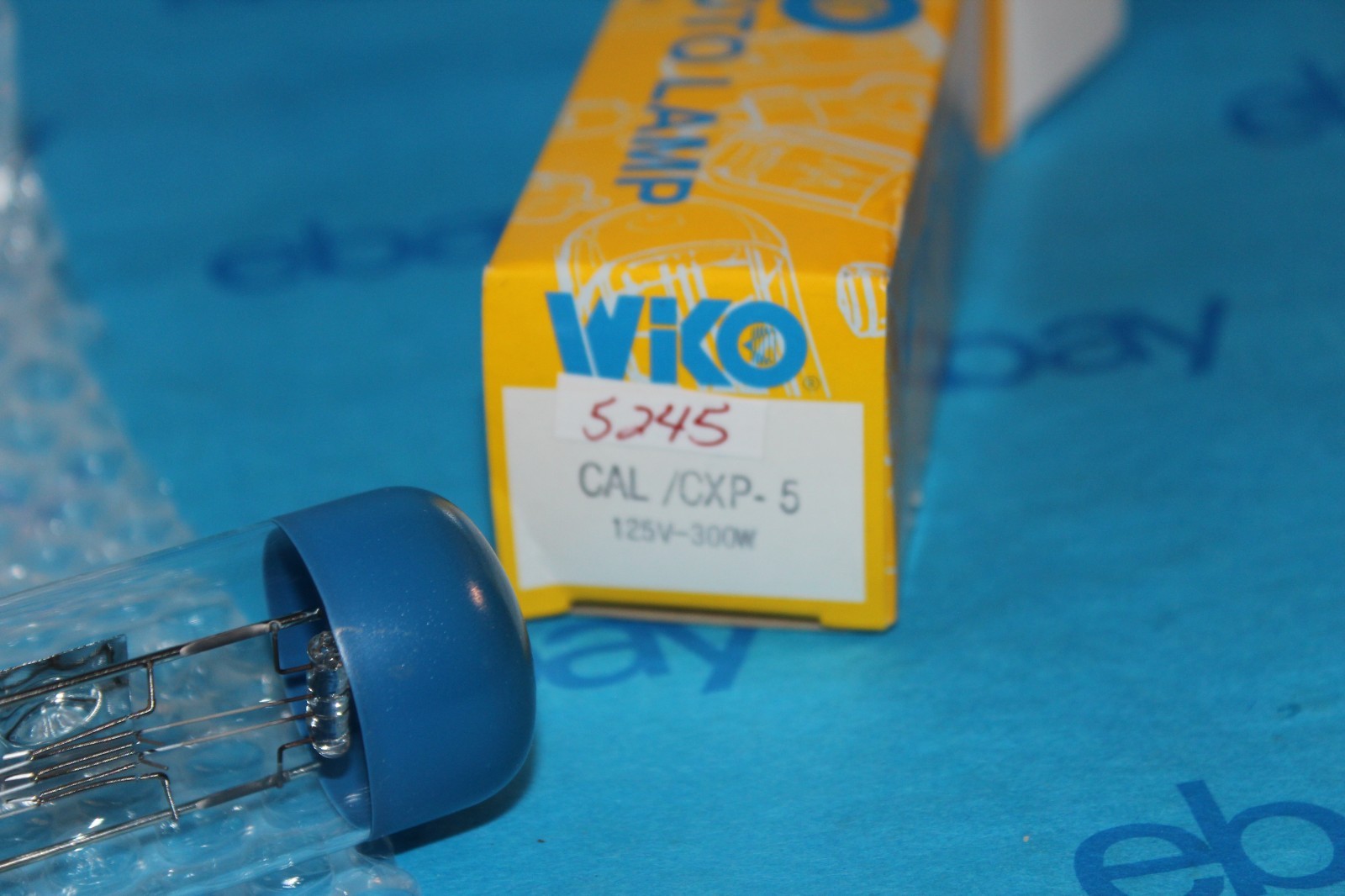 Vintage NOS Wiko AV Photo Lamp Bulb CAL/CXP-5 125V-150W