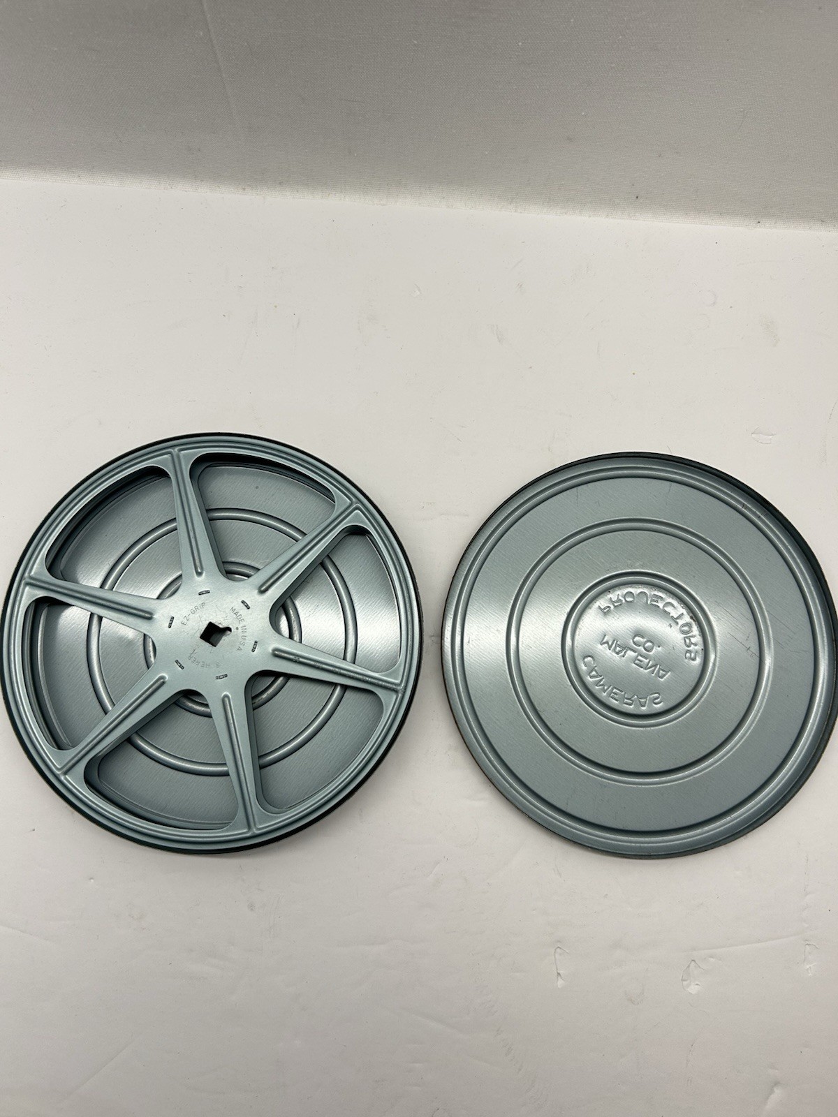 Mixed Lot Compco Std 8mm Film Reels Cans Blue Metal Lot of 8 sets