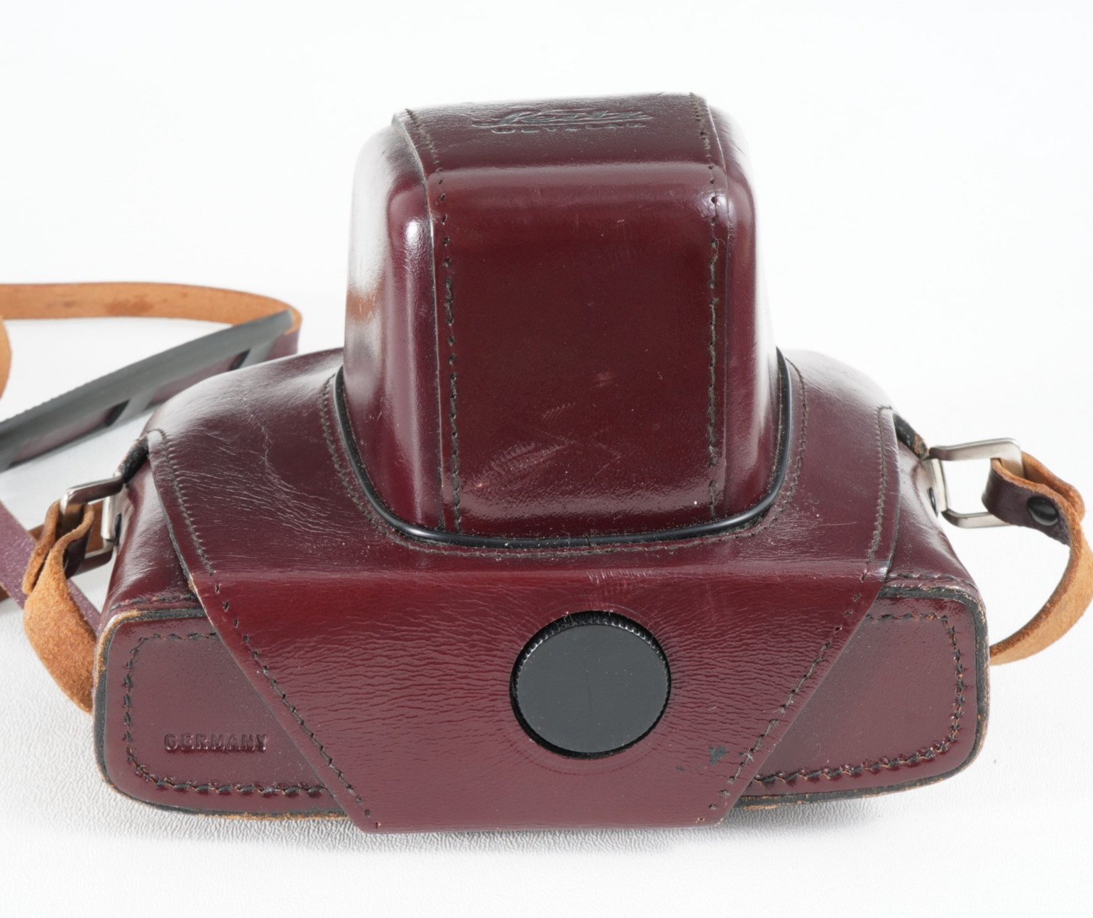 -Genuine Leica 14504 Red Burgundy Ever-ready Leather Case for Leicaflex SL SL2