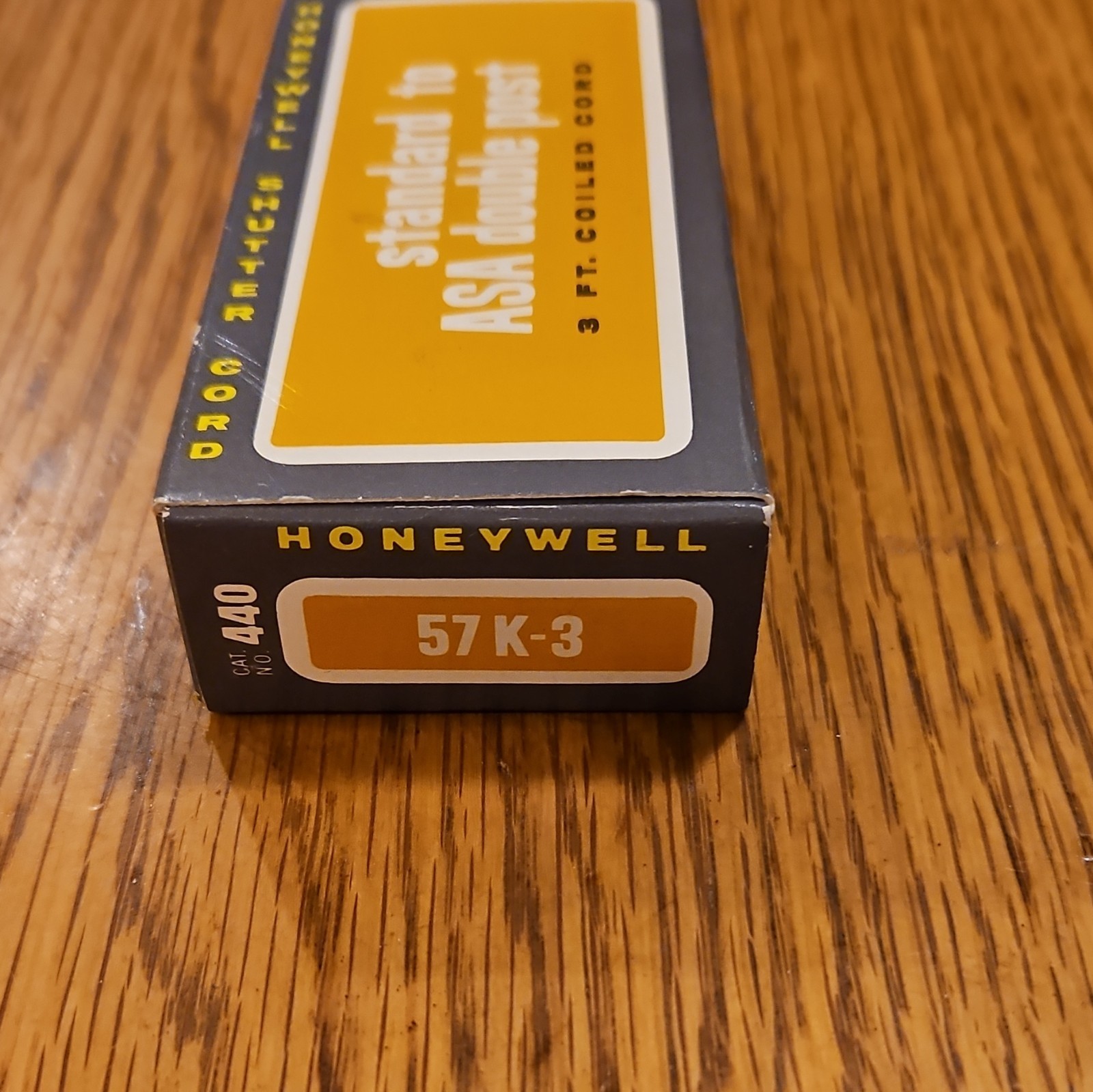 Honeywell 57K-3 Shutter Cord Standard to ASA Double Post 3 ft Coiled
