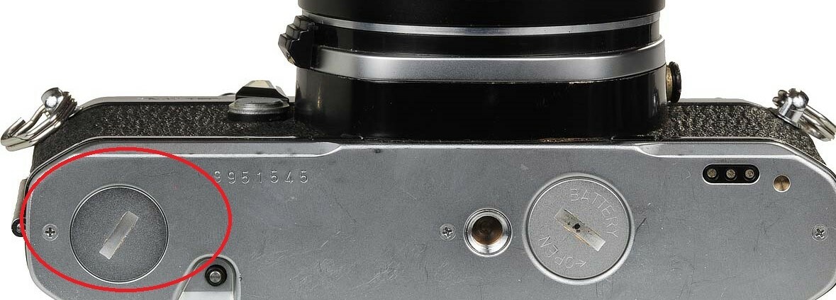 Pentax MX ME ME Super Motor Drive Access Metal Cap Cover