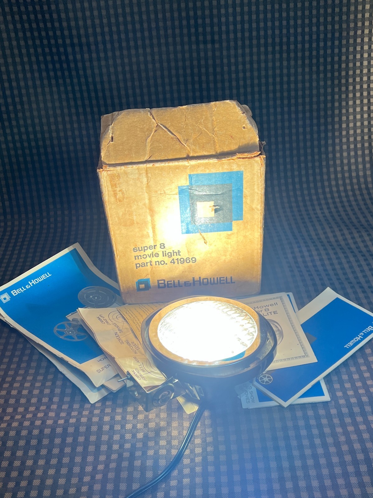 Bell & Howell Super 8 Movie Light #41969 Projector Camera Film Photo Indoor Lamp
