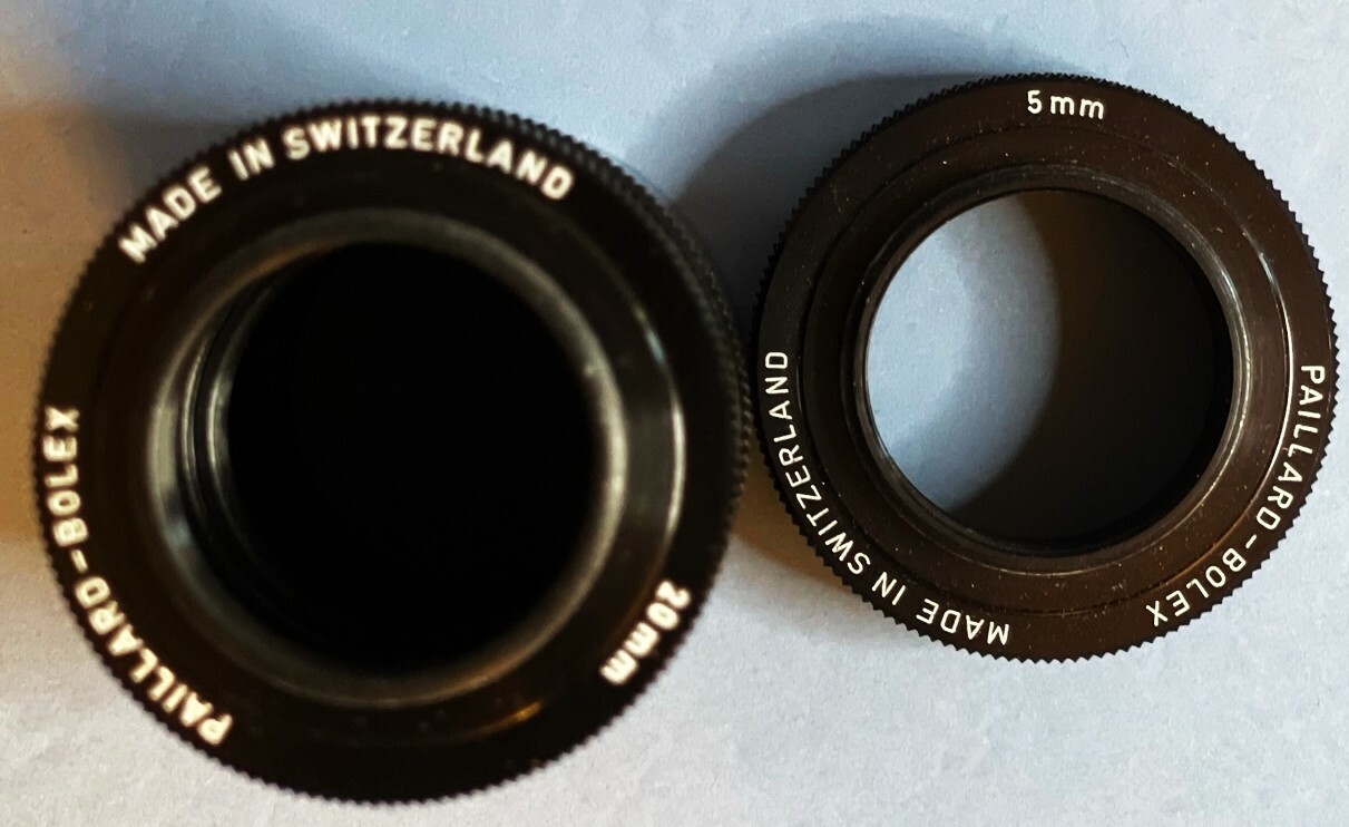 Bolex Paillard extention tube set tubex for bolex H16 camera and Cmount lenses