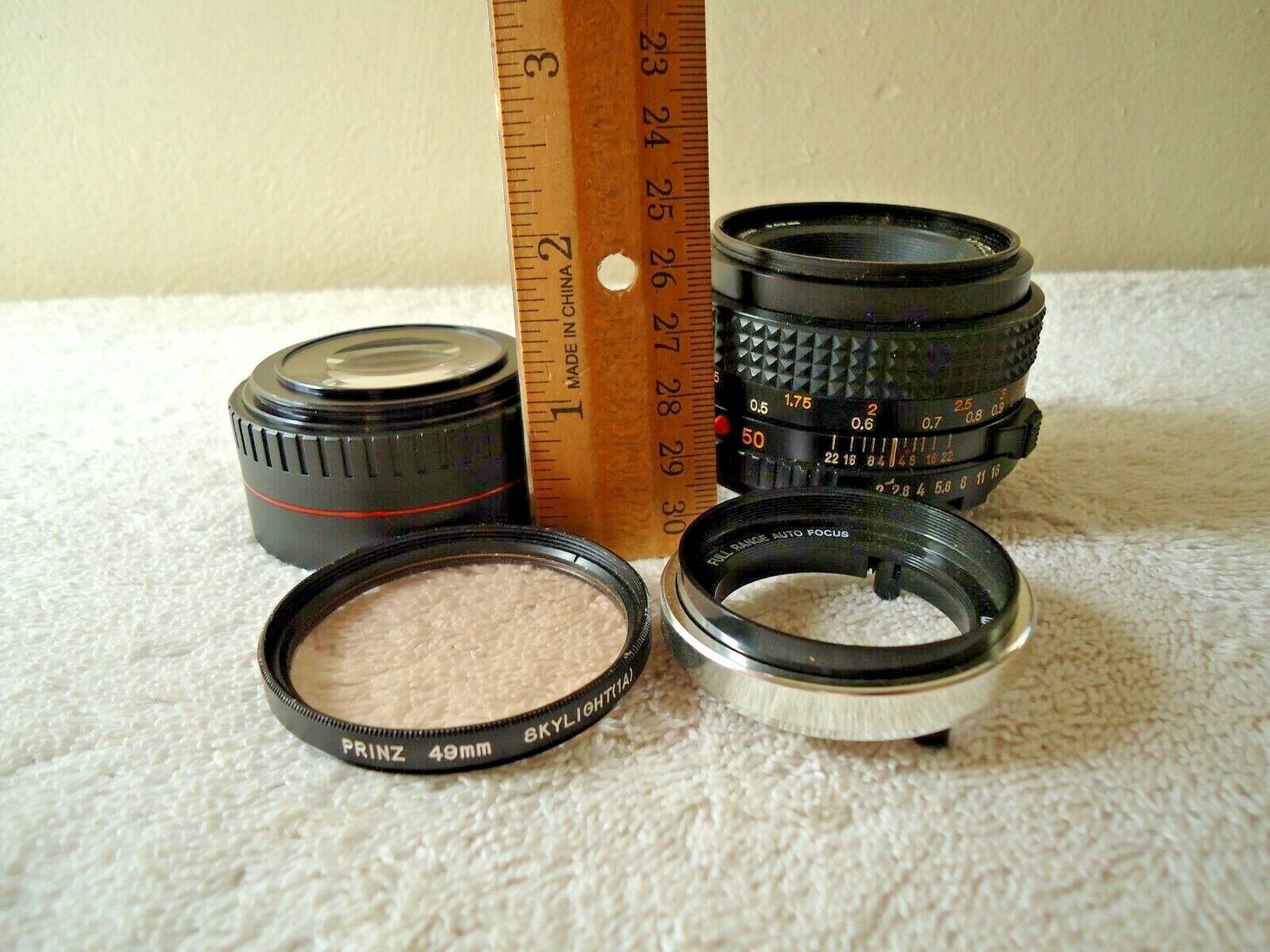 Vintage Mixed Lot Of Camera Lens,etc.Minolta MD 50mm,Star-D Aux.,etc.Items