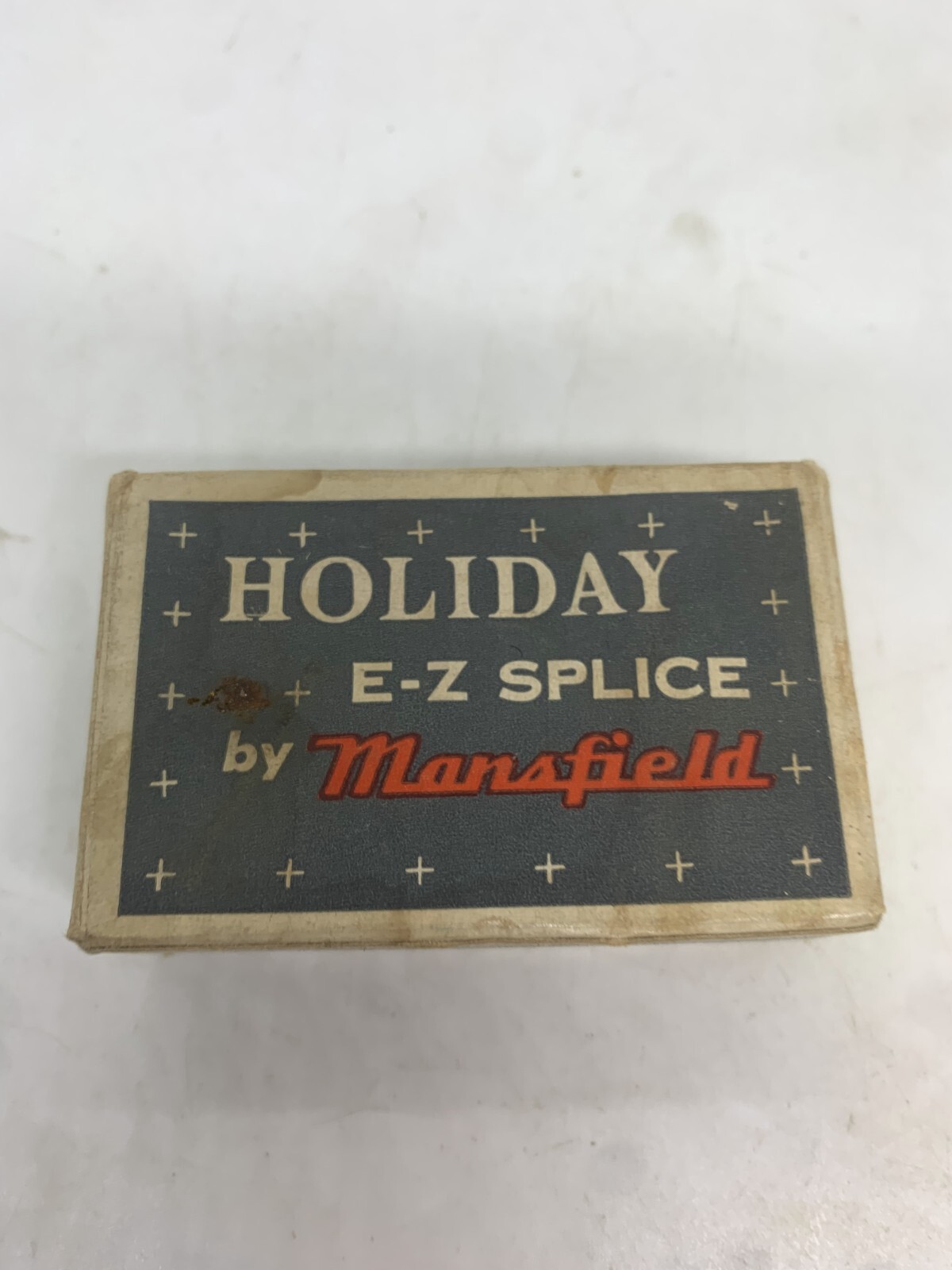 Vintage Holiday E-Z Splice By Mansfield White 8mm Film Tape Cutter/Splicer