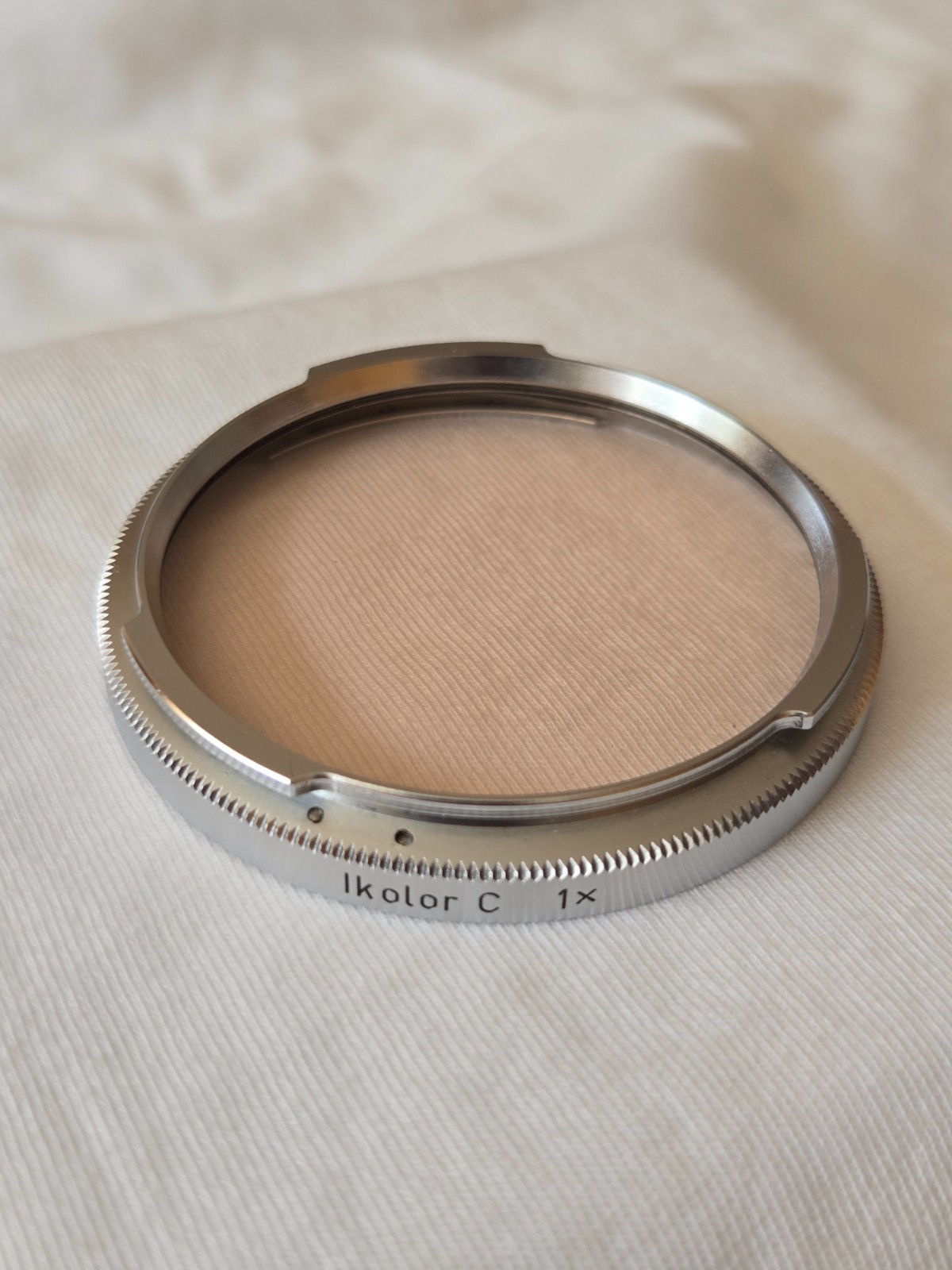 Orig. Zeiss Ikon B56 ( Ikolor C 1x -0) Color Filter for Contarex Lens Chrome
