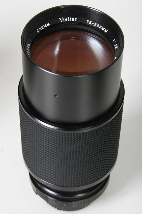 Vivitar 70-205, f/3.8. Minolta MD Manual Focus Mount