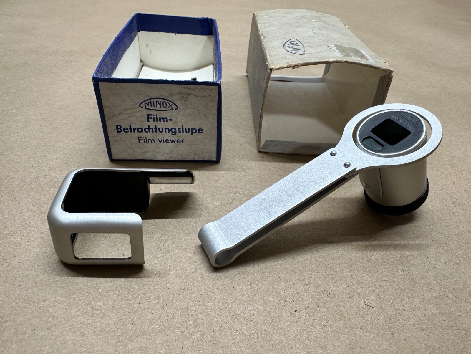 VTG Minox Film Viewer & Right Angle Finder w/ Original Box for Model B Cameras.