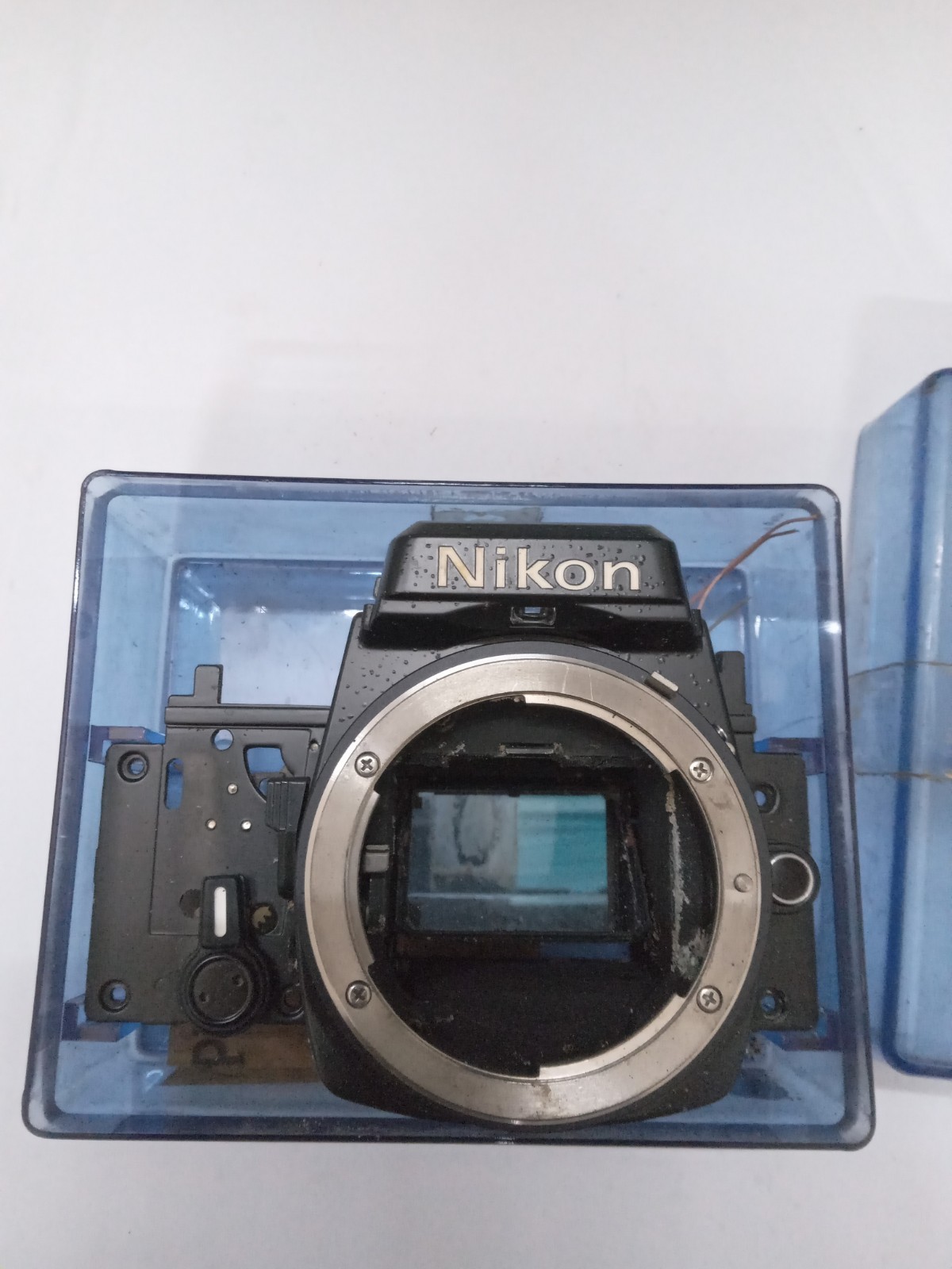New Old Stock Black Nikon FE Front Bezel W Mirror Spare Part