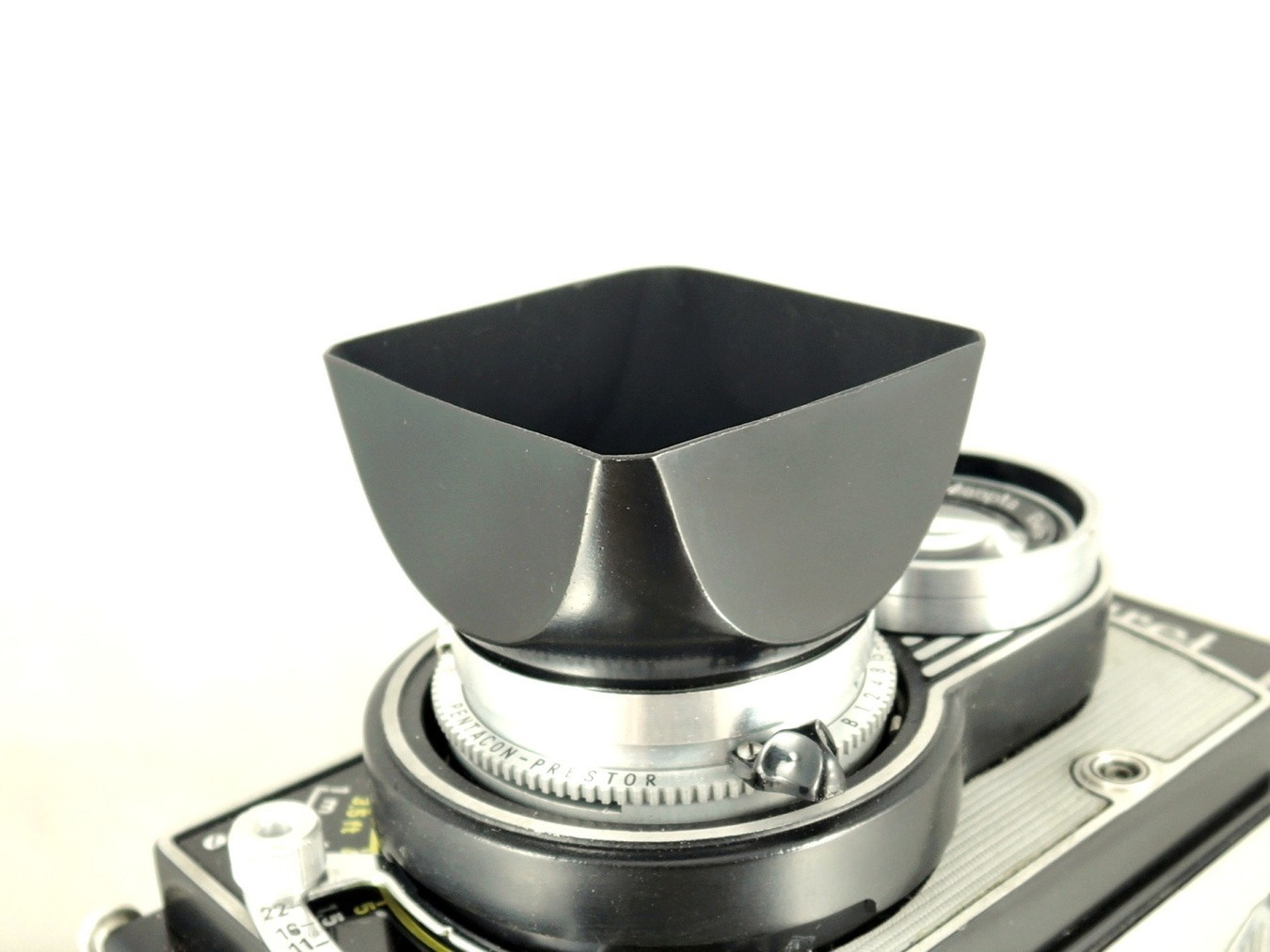 Shade hood Flexaret Meopta square bayonet B40 metal + Genuine box very nice