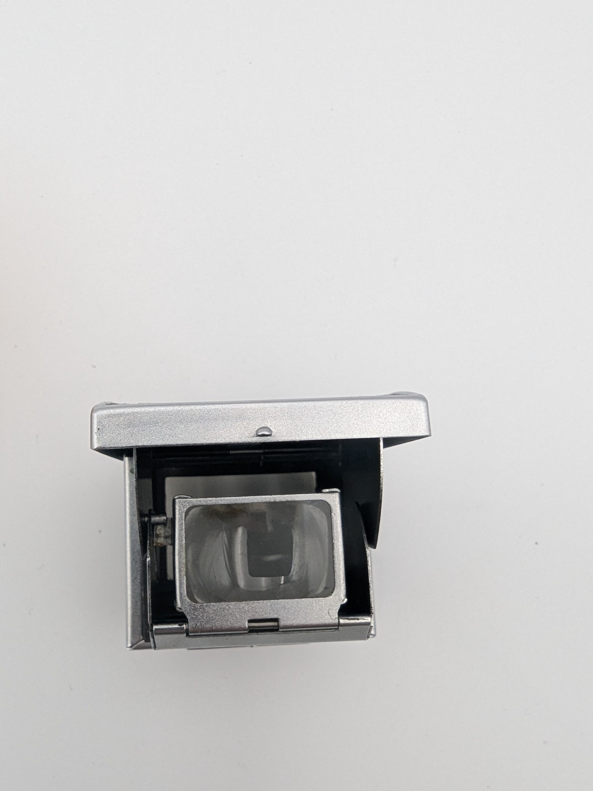 Ihagee Exakta waist level finder in case, very clean, ground glass screen