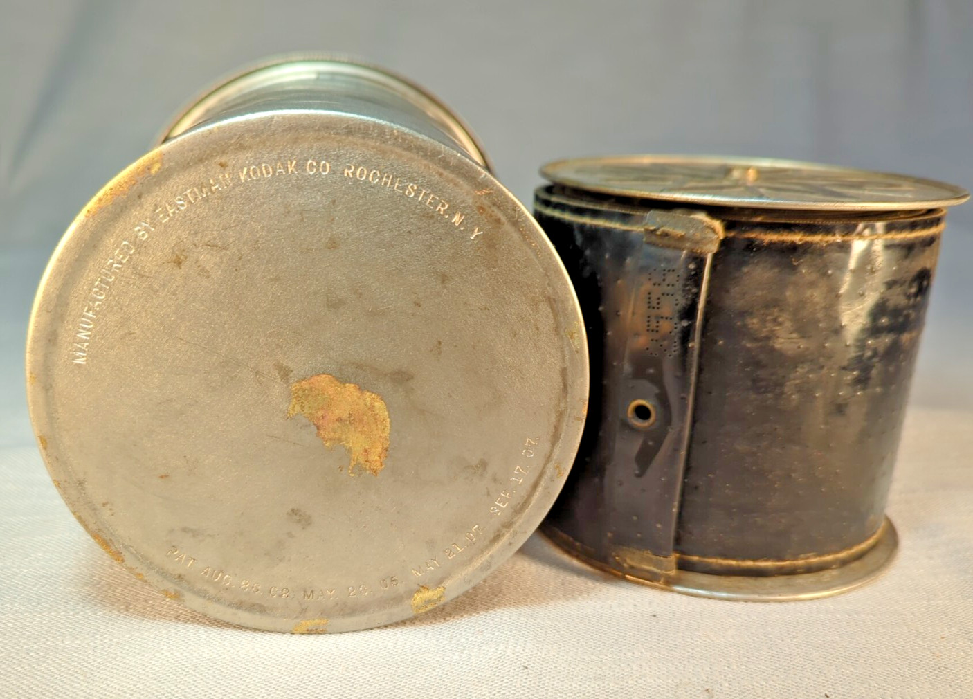 Vintage Kodak Film Developing Tank Metal Darkroom Equipment w/ Lid USA