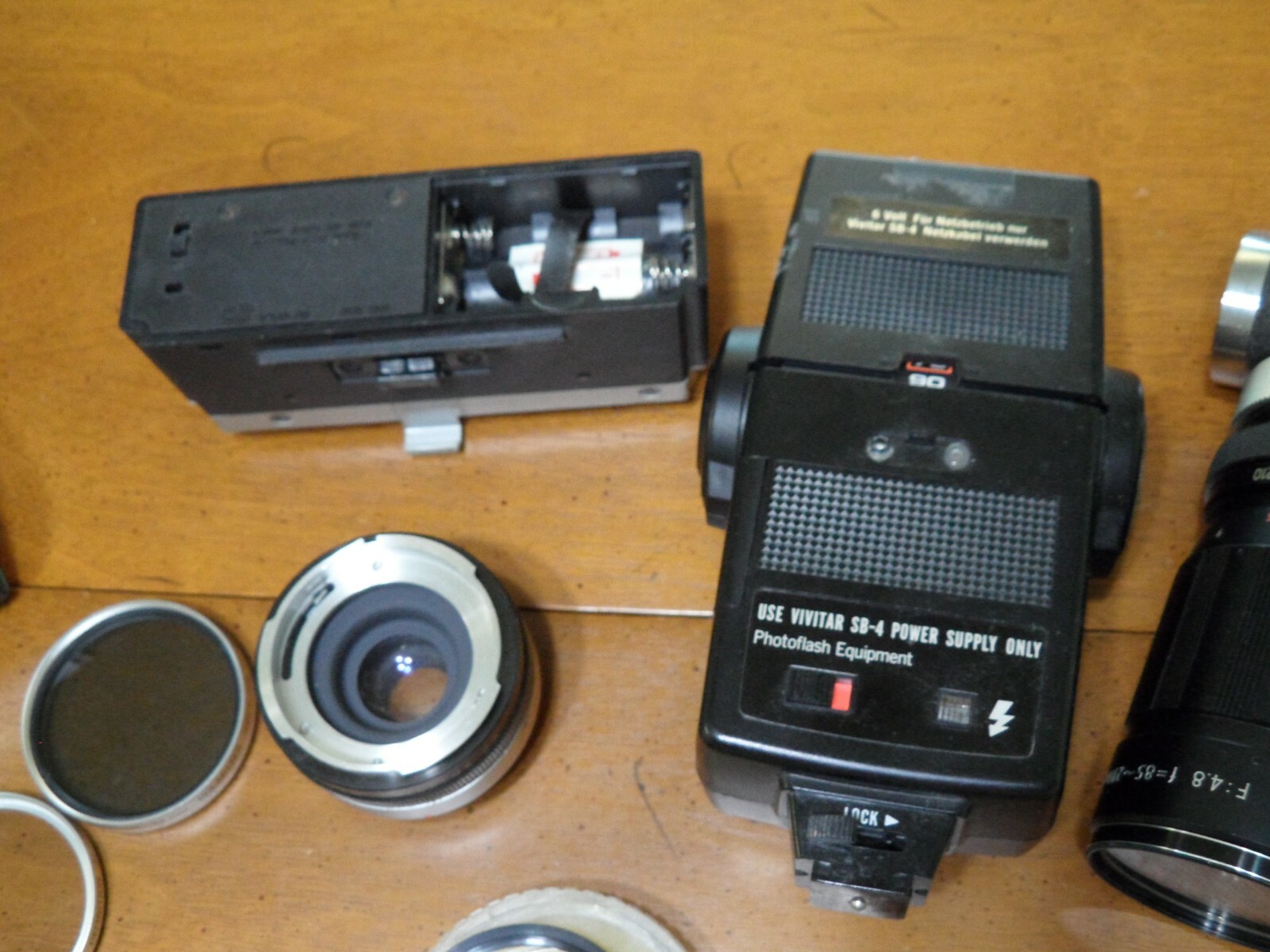 Camera Lot of Miscellaneous Lens Extenders Flash Devices SOLD AS IS Kodak Opteka