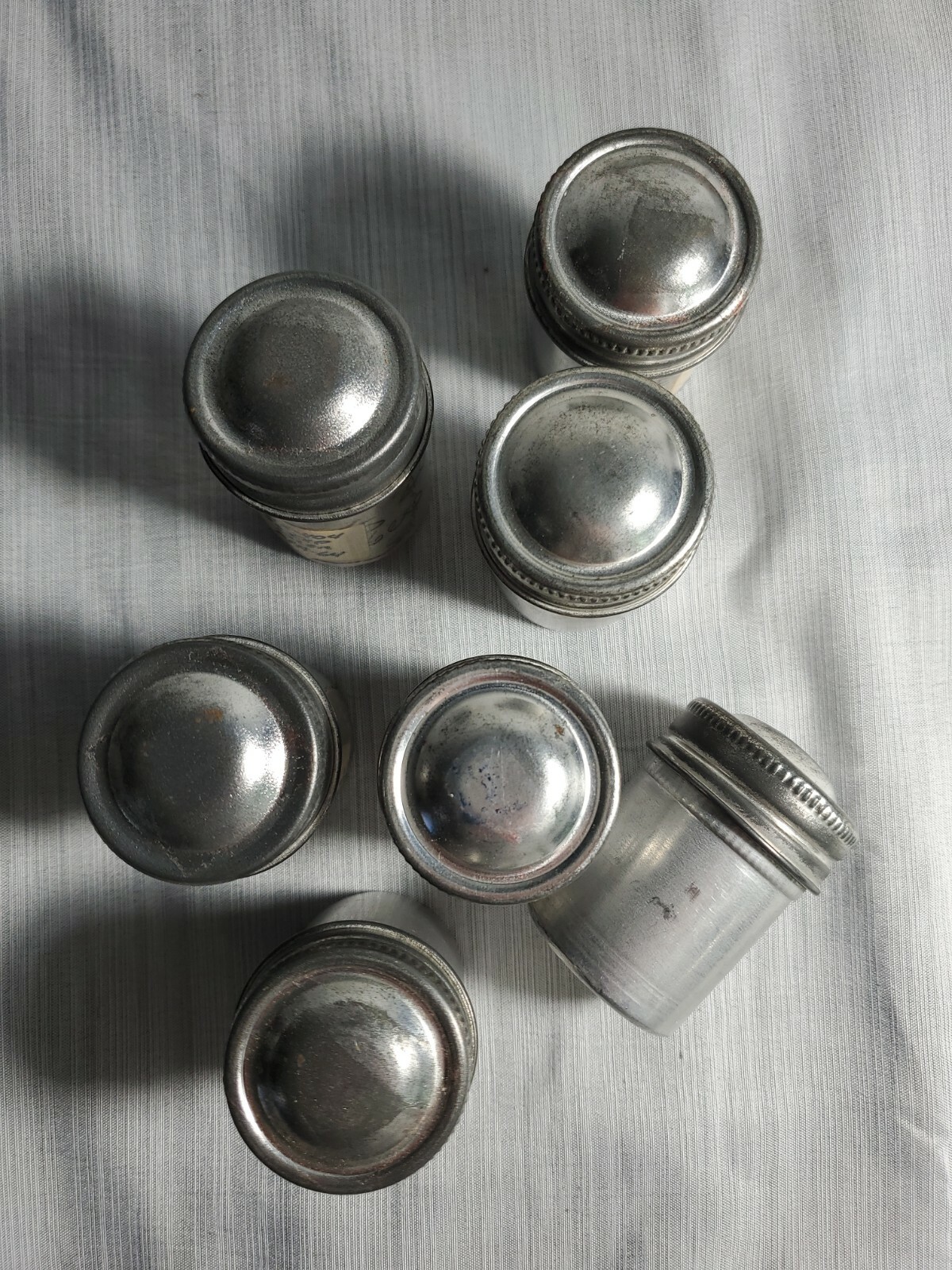 Group Lot Vintage Aluminum Film Canisters