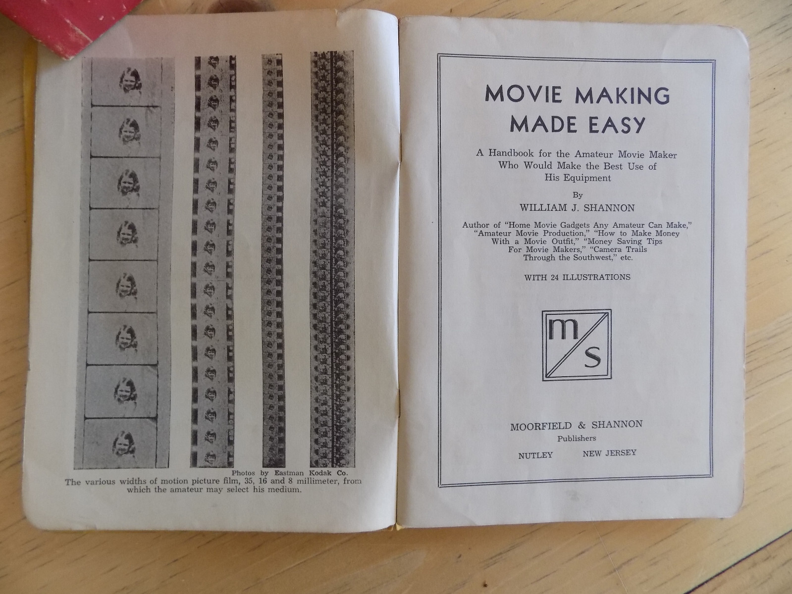 Craig 16 mm Senior Splicer vintage 1949/Movie Making Made Easy 1939 book/3 Reels