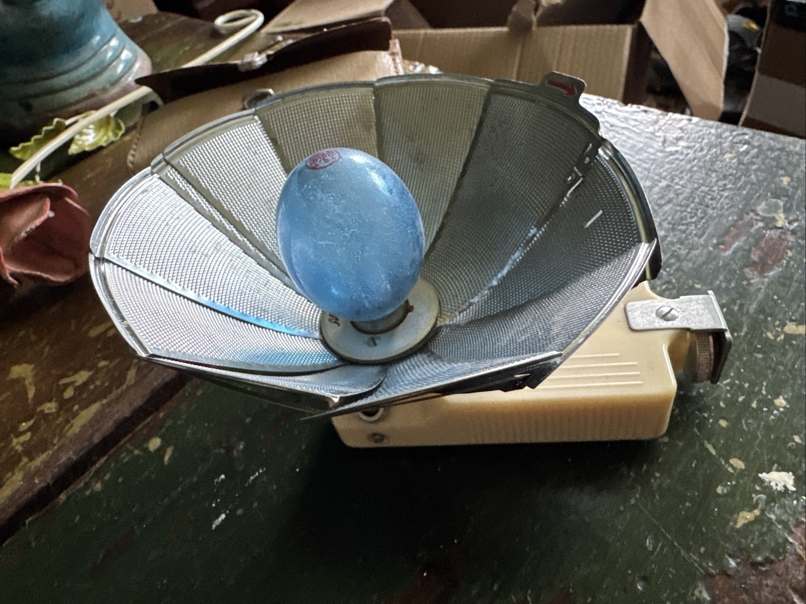 1950’s Alpex Flash Reflector with Case and Bulb Made in Japan