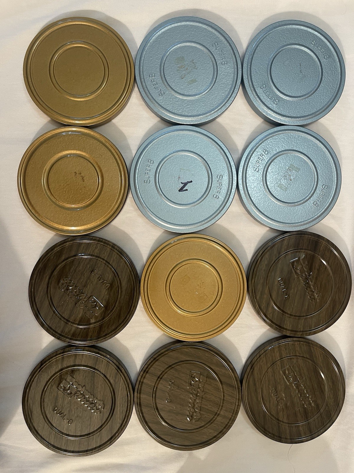 Vintage Woolworth & Super 8 & Compco Metal Reel 5″ Metal Case Total 12 Case
