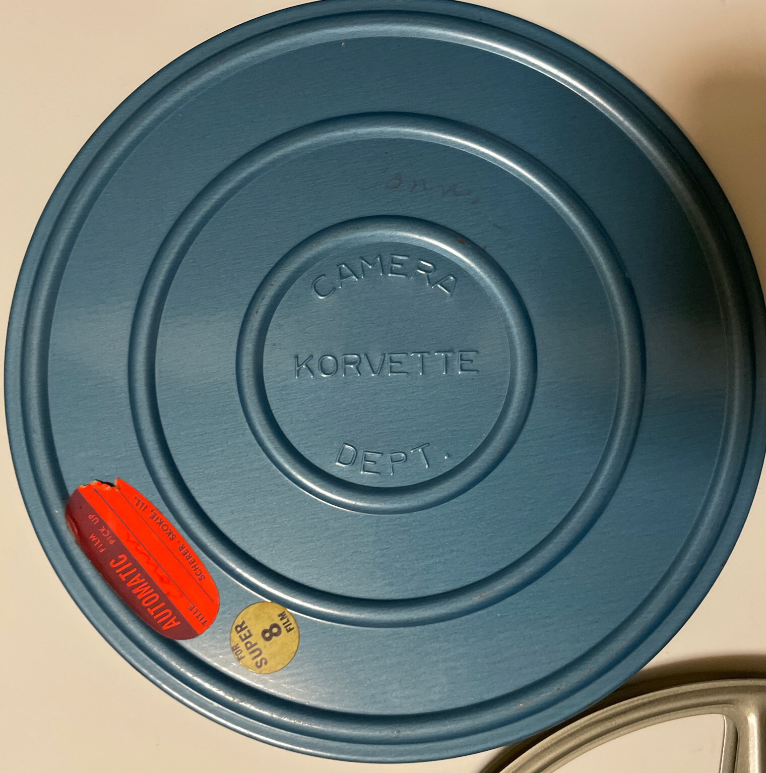 Korvette Camera Dept Super 8 Can & Metal Compco Movie Reel Chicago USA