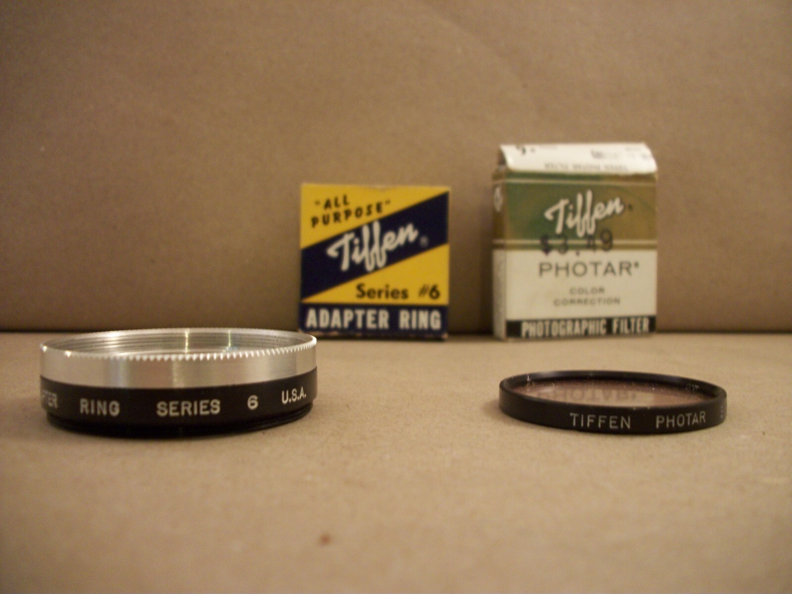 Tiffen Series 6 Adapter Ring 46M-6 and Tiffen Photar Color Correction Filter #1A