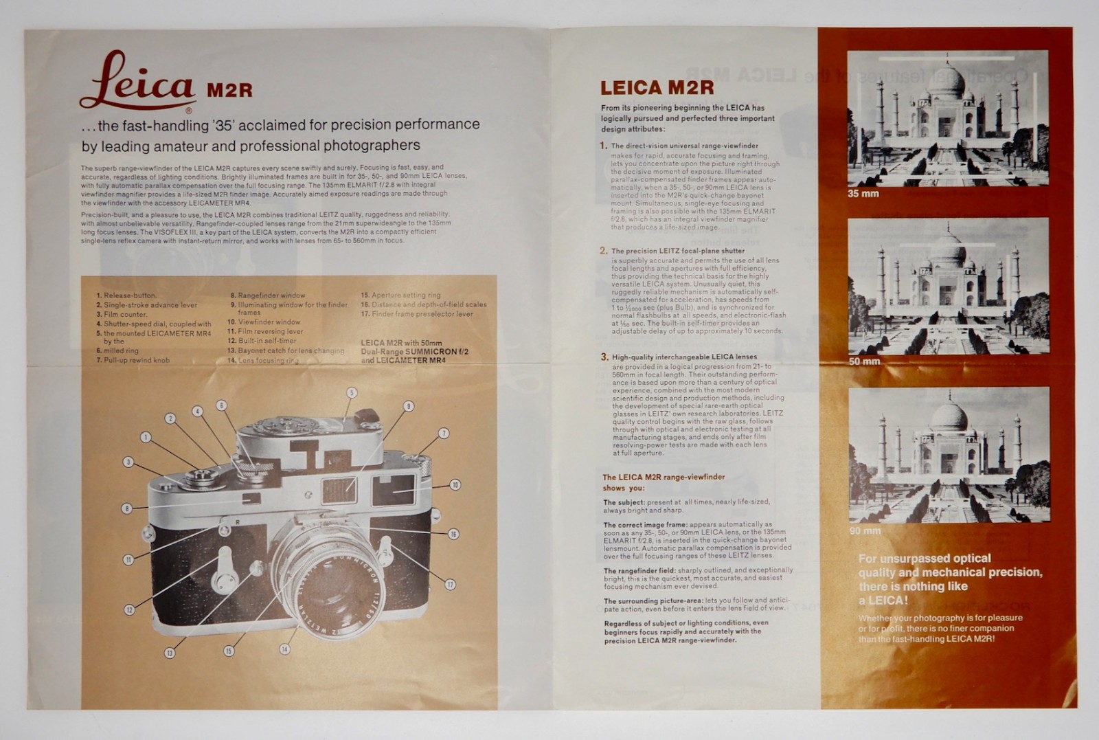 Leica M2R Brochure ………. Rare !!