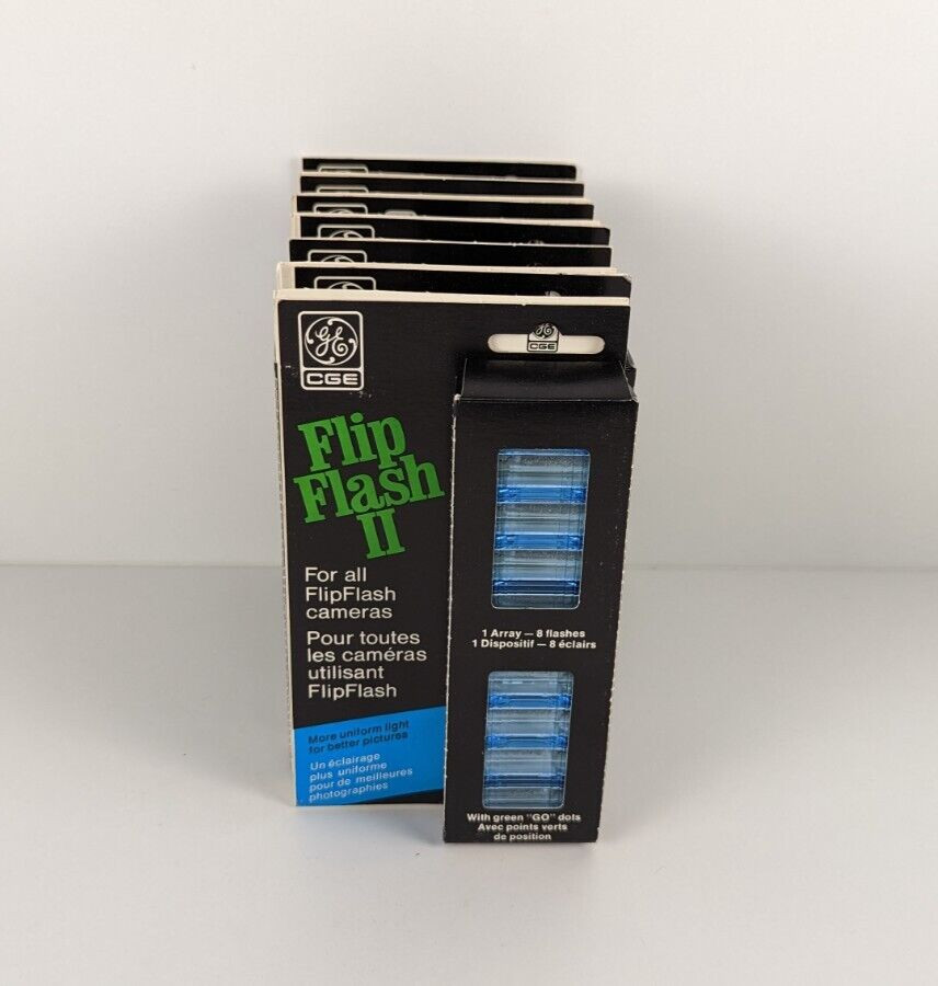 GE Flip Flash II Flashbar 8 Flashes Lot of 13 New 104 Total Flashes