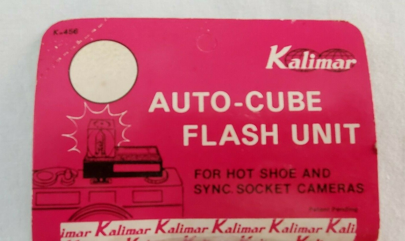 VINTAGE Kalimar AUTO-CUBE FLASH UNIT K-456 Made In JAPAN ORIGINAL PACKAGING