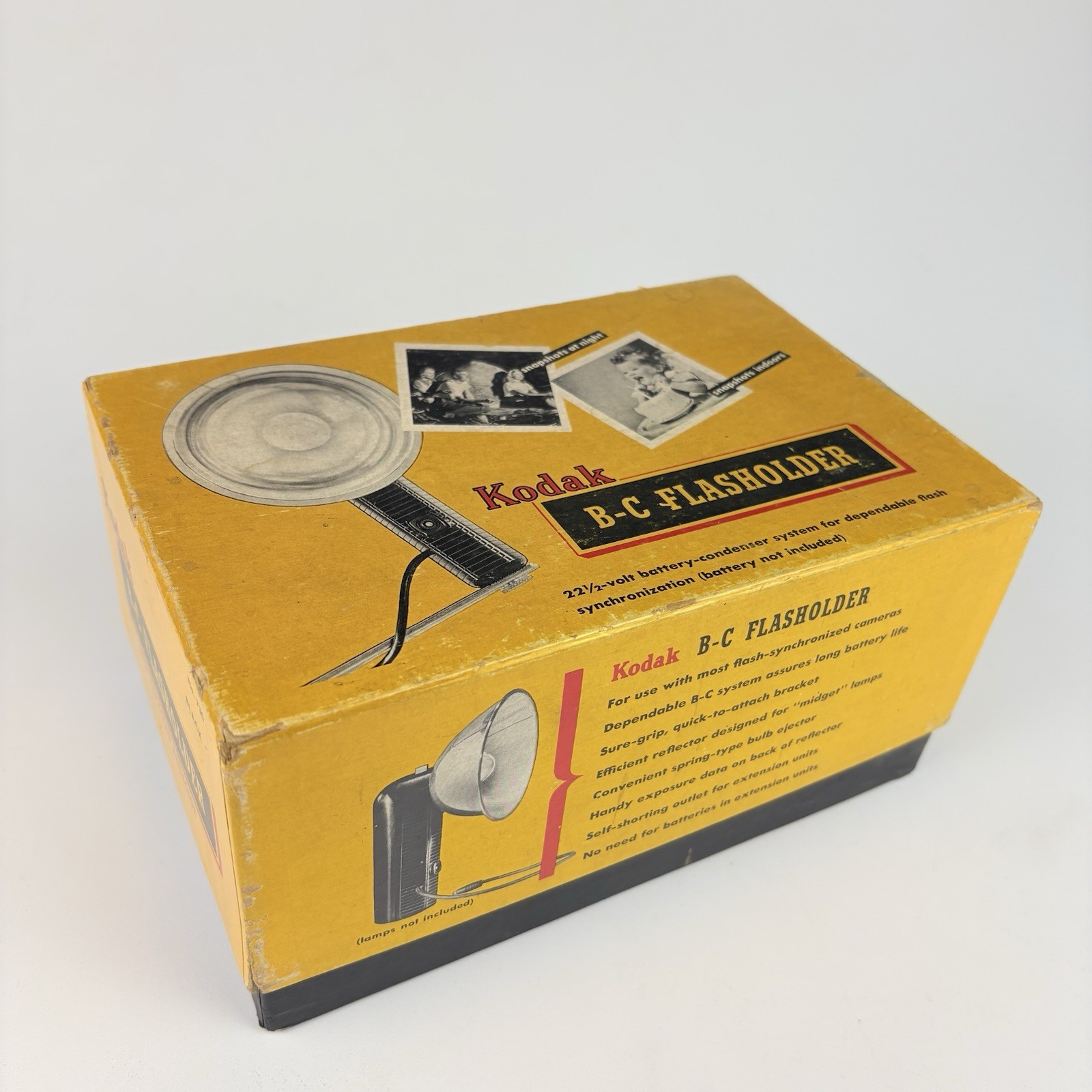 Vintage Kodak B-C Flasholder with Original Box Photography