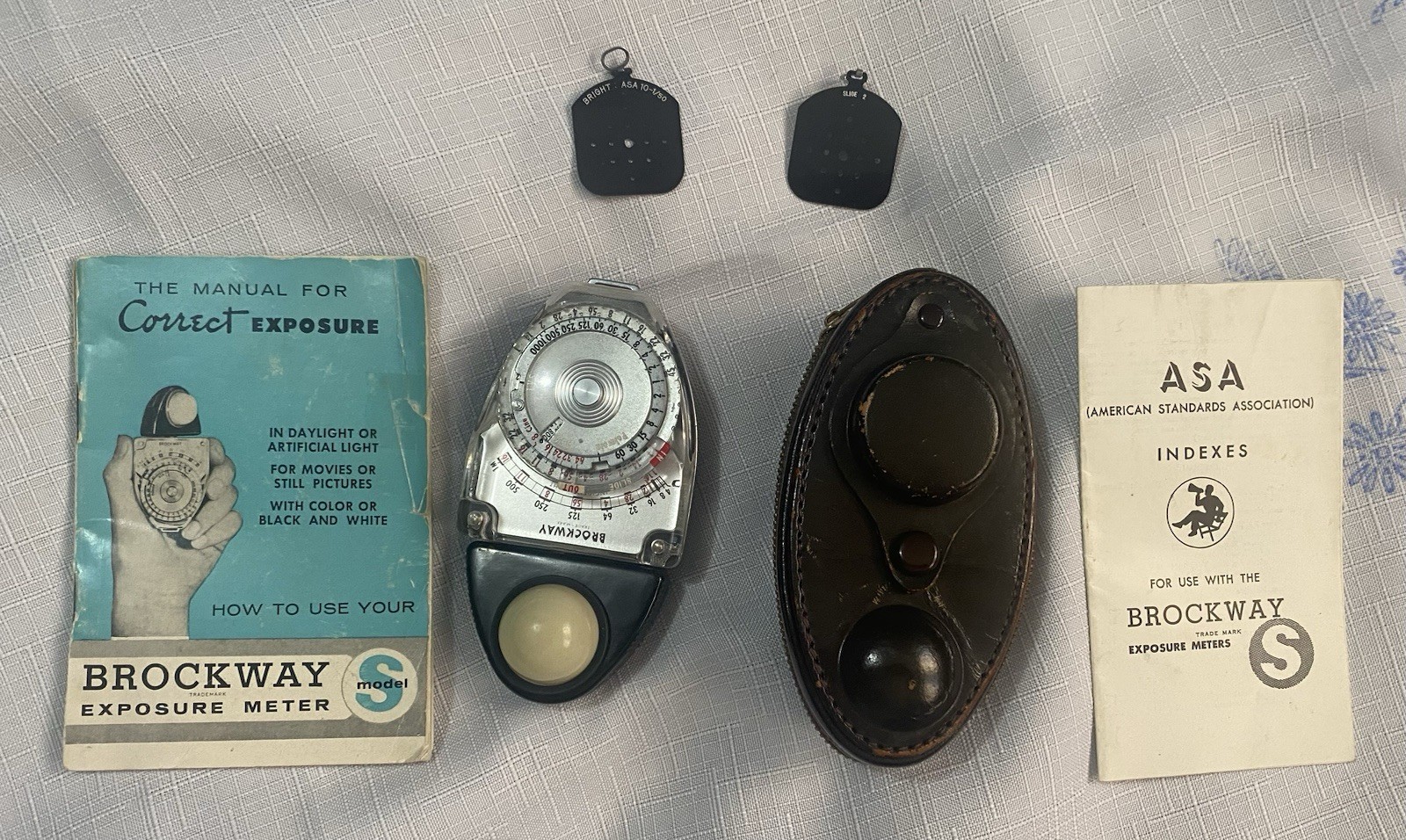 Sekonic Light Exposure Meter Model-S w/ Case Disks and Canon EF 22-55mm Lens