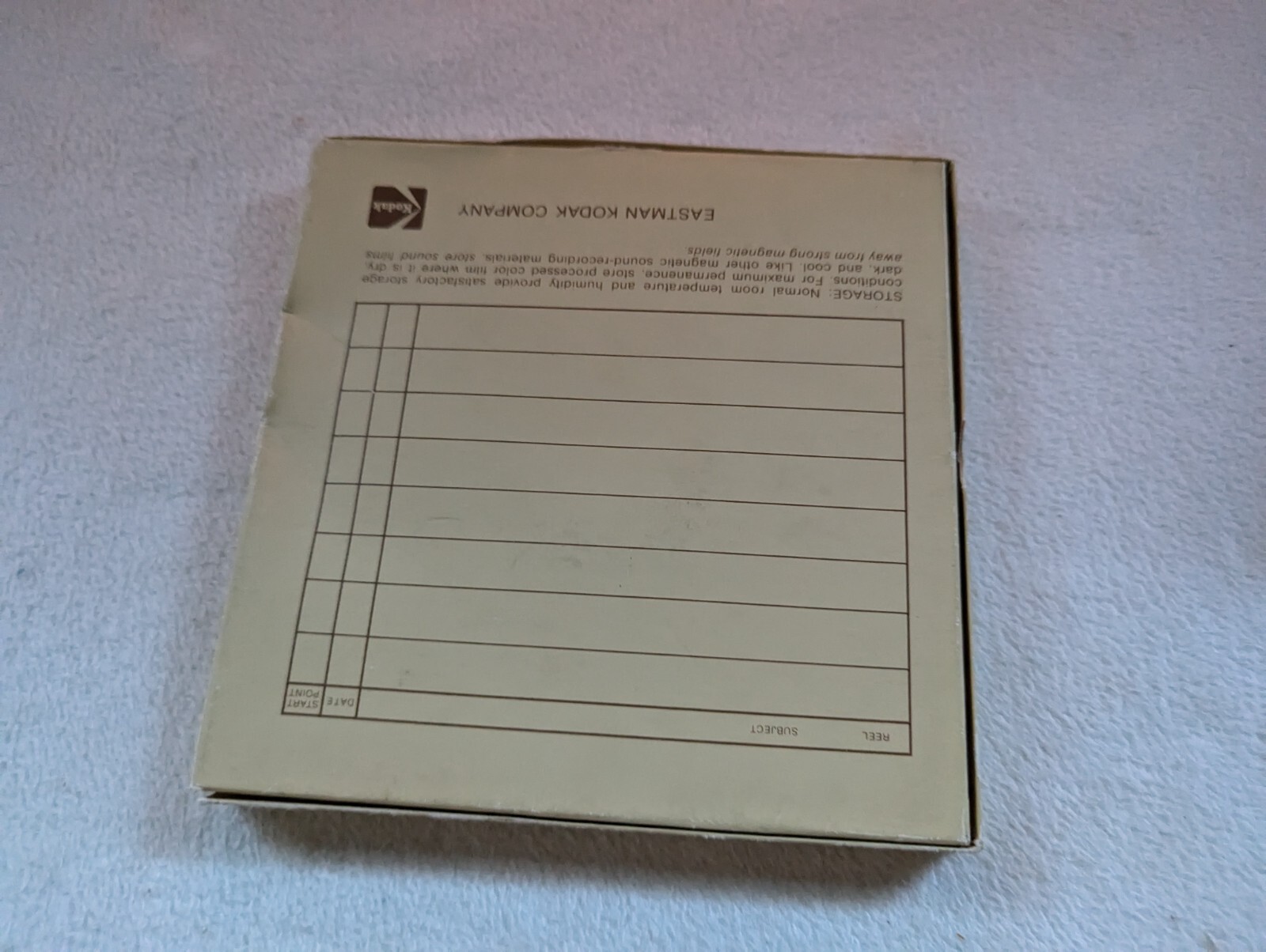 Vintage GAF Super 8 8mm 400′ Empty Plastic Movie Film Reel in Box