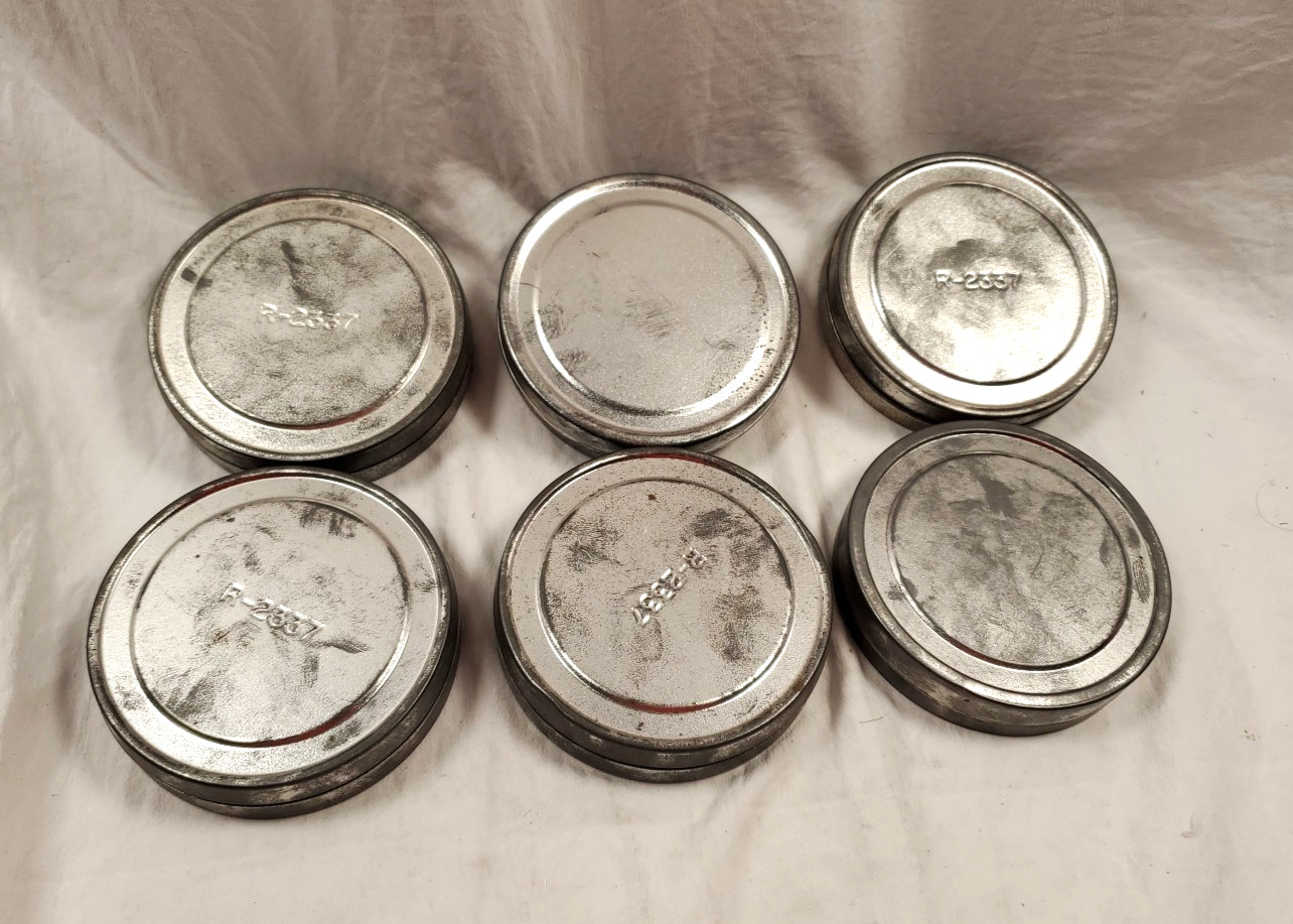 Vintage Reel Film Canister 3.5 Inch LOT of 6
