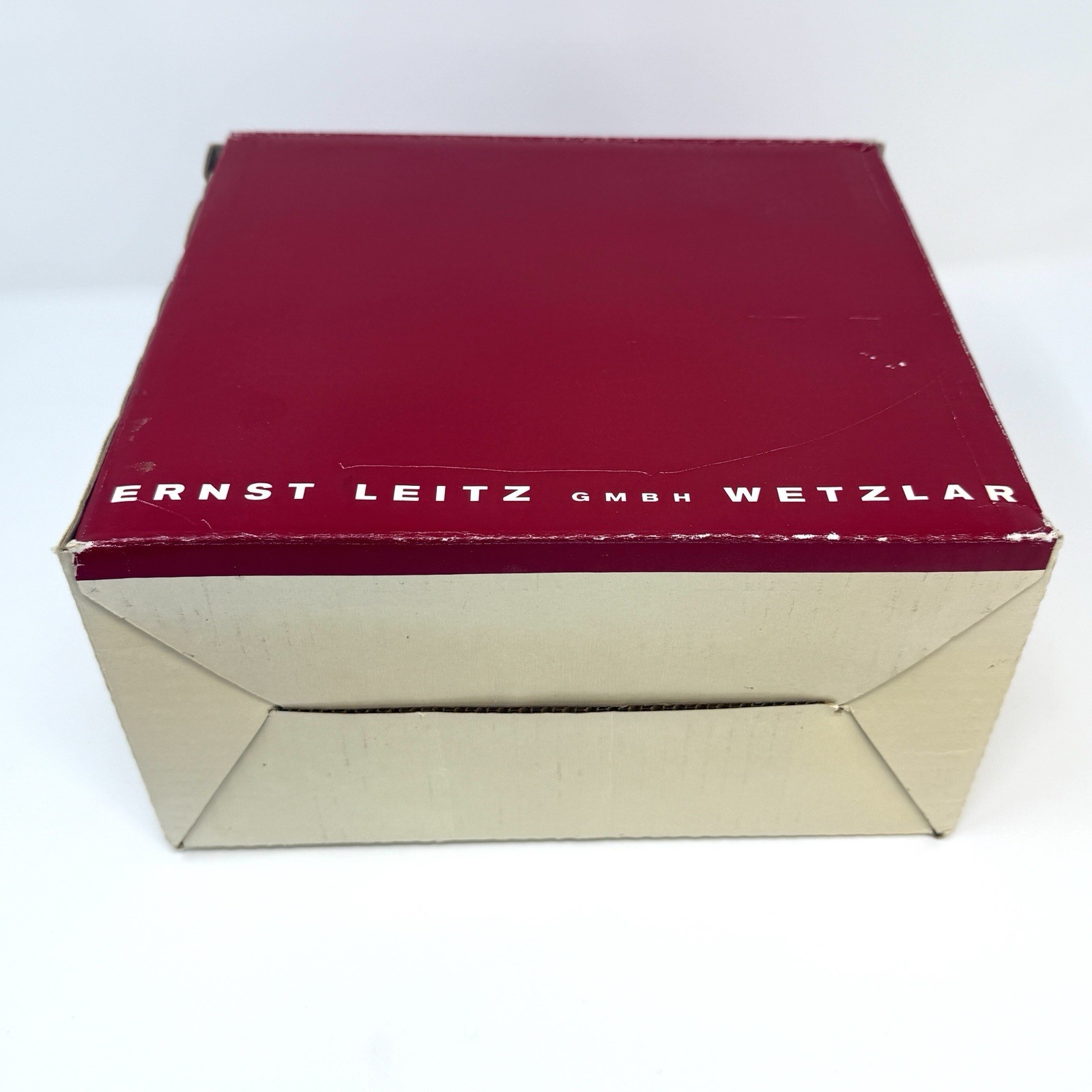 Vintage 70s Leitz Wetzlar Leicaflex SL Empty Box & Camera Advertisement Tag