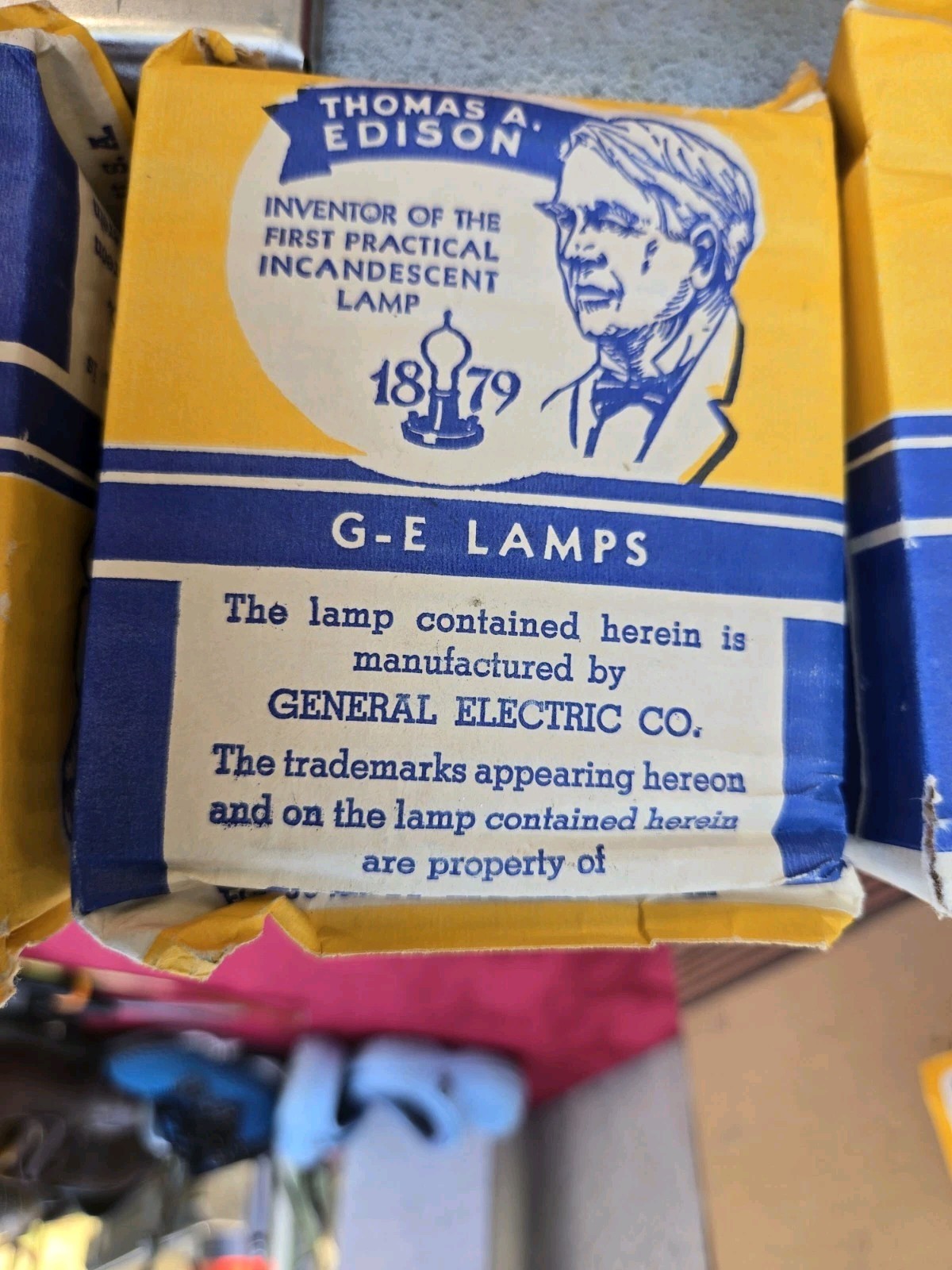 Vintage GE 4 Light Bar Photo Floodlight Movie Camera Lighting Kit Set With Boxes