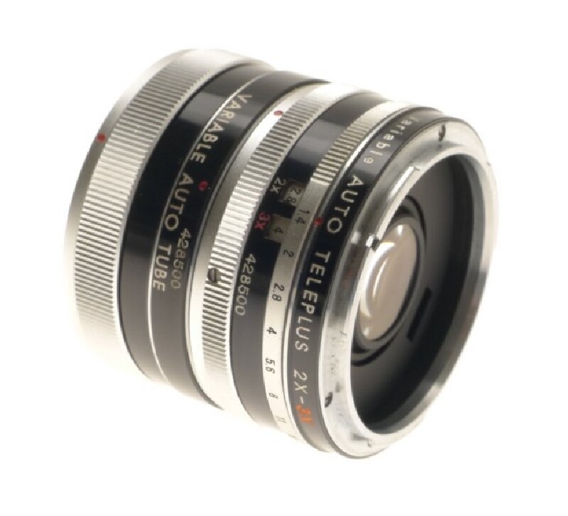 Variable atp auto tele plus lens extension tube converter pouch box instructions