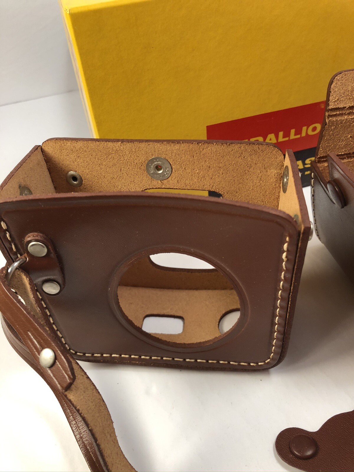 Rare Kodak Medallion Field Camera Case New In Box Leather Vintage Turret Model