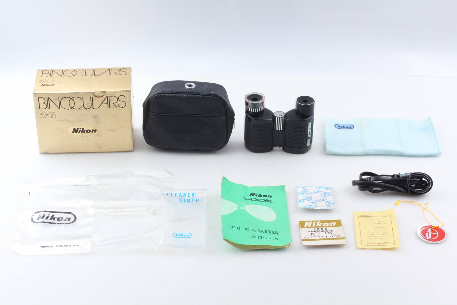[Exc+4] Nikon 6 X 18 Binoculars W/ Case. Box.Manual From JAPAN