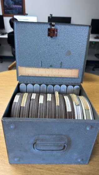 Vintage BRUMBERGER 8mm Film Canister & Reel Storage Box, Holds Includes 12 BLN