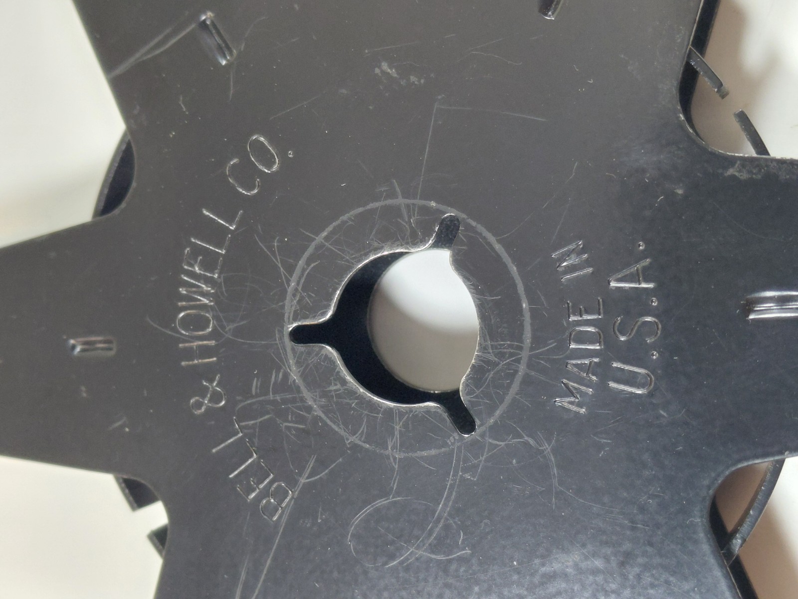 Vintage Bell & Howell 7″ Black Plastic 400ft 600ft Movie Film Reel 8mm Super 8
