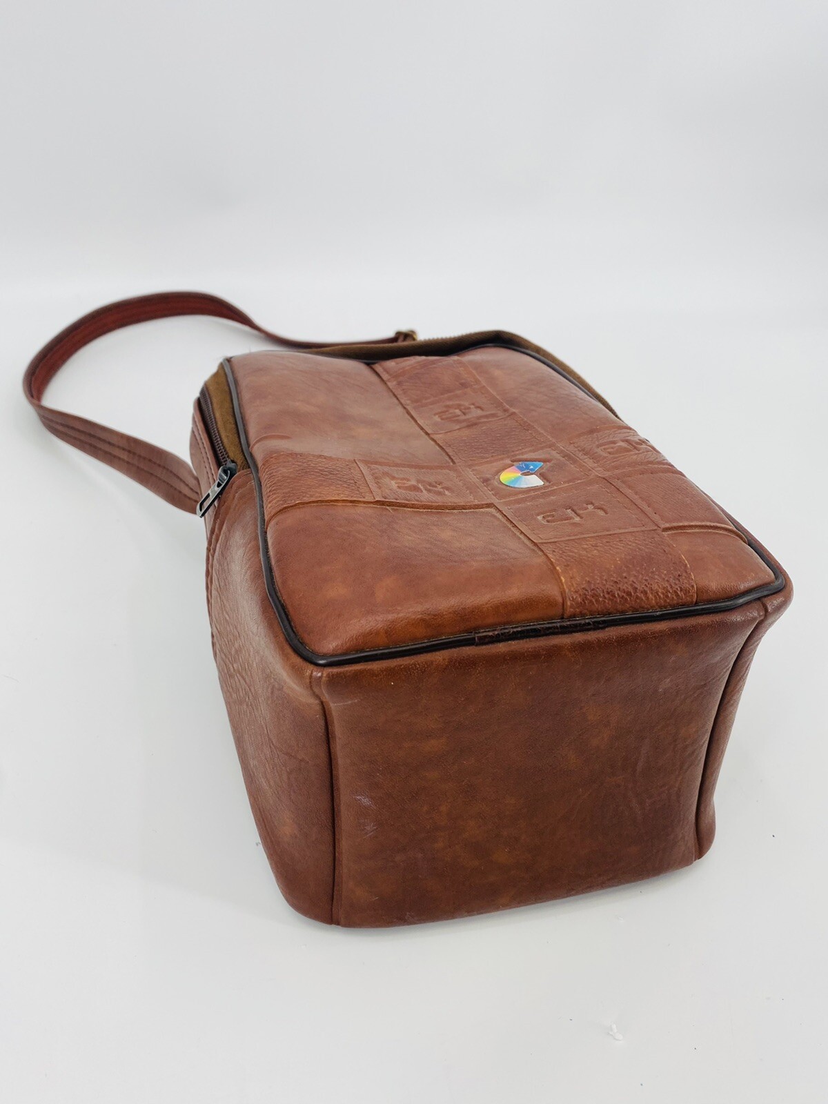 Vintage Kodak Pleather Faux Leather Camera Case Purse Cross Body Shoulder Bag